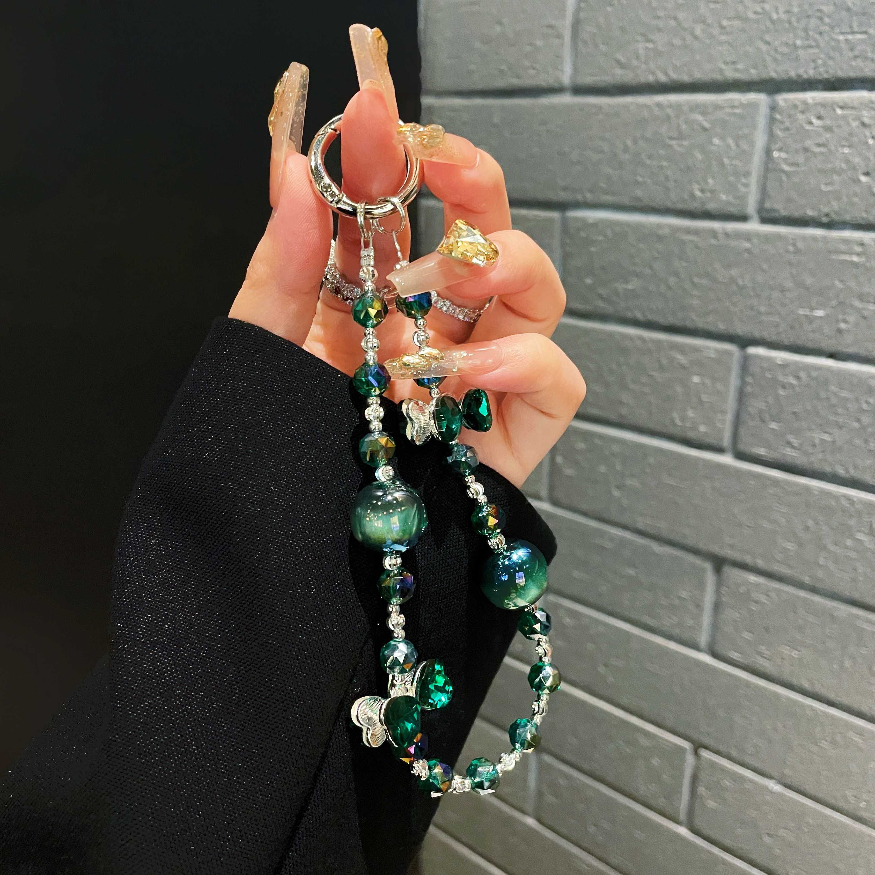 Mystical Butterfly and Galaxy Charm Phone Chains