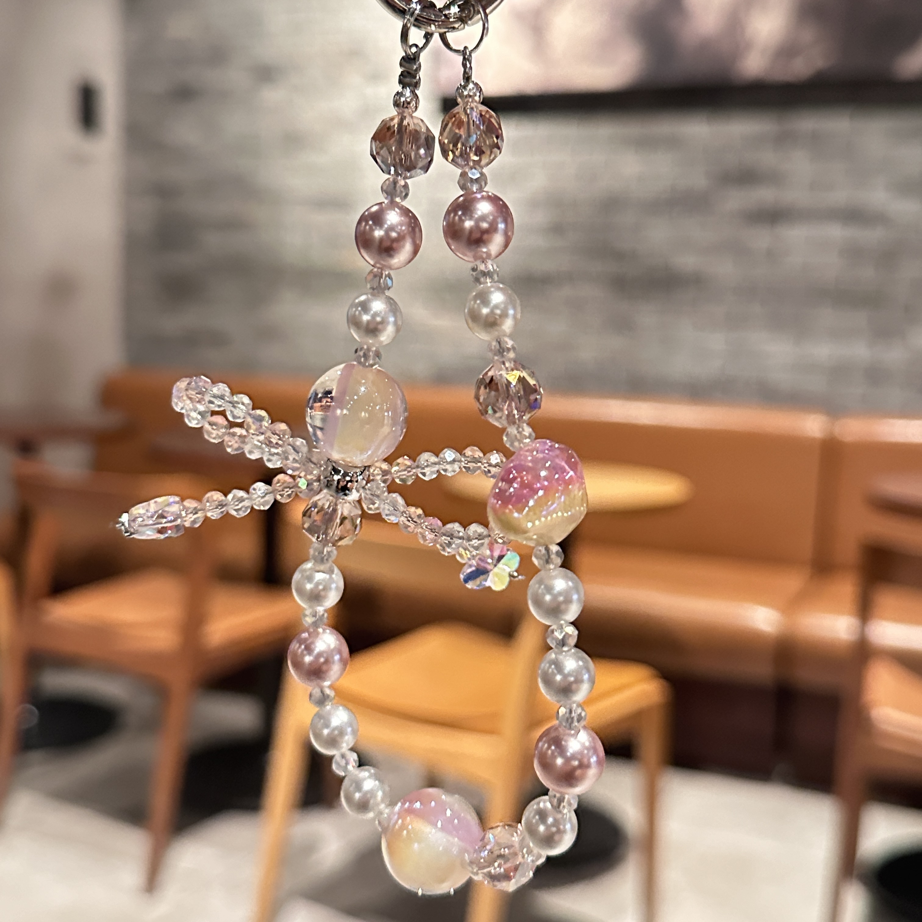 Dreamy Dragonfly & Pearl Phone Charms