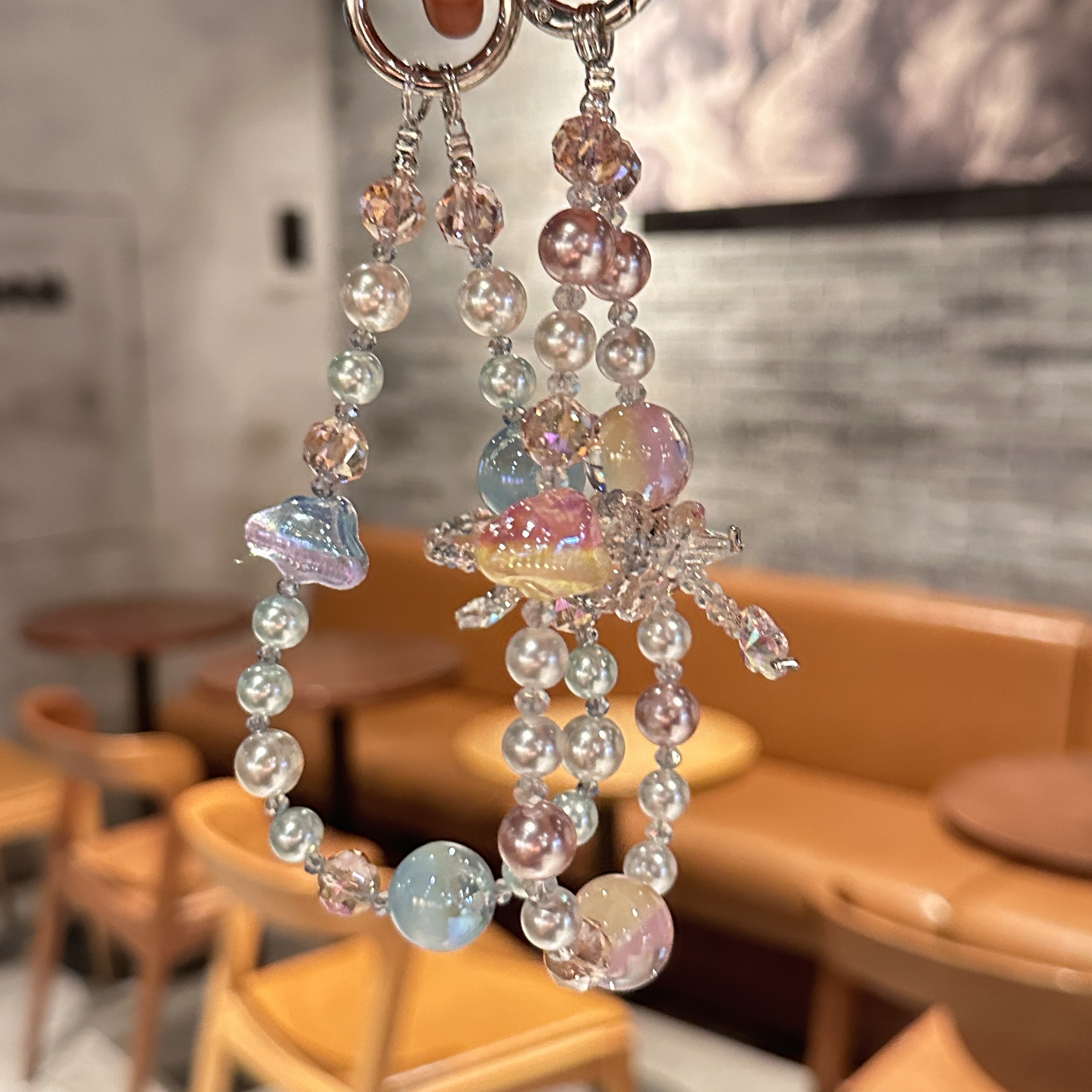 Dreamy Dragonfly & Pearl Phone Charms