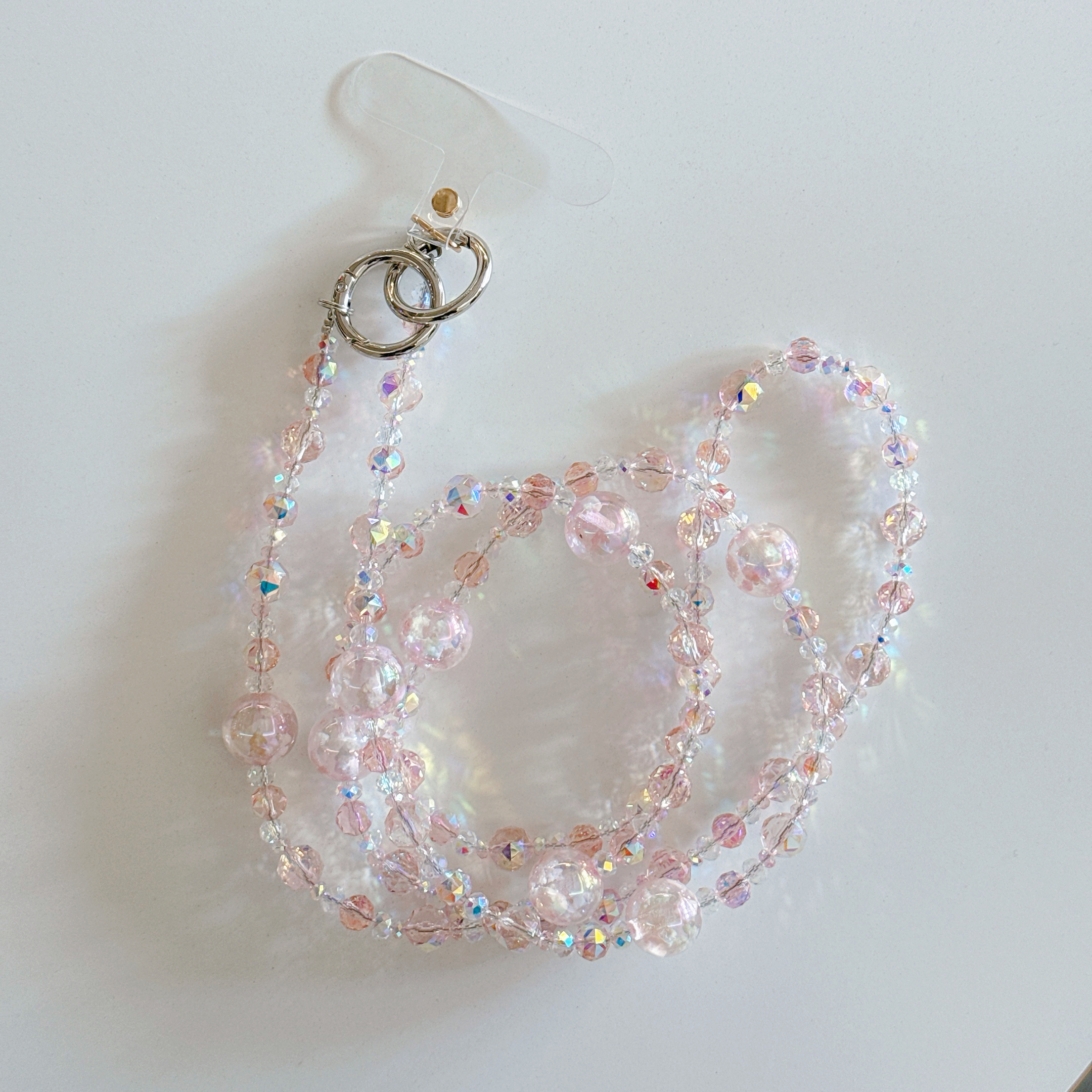 Elegant Crystal & Bead Phone Chains