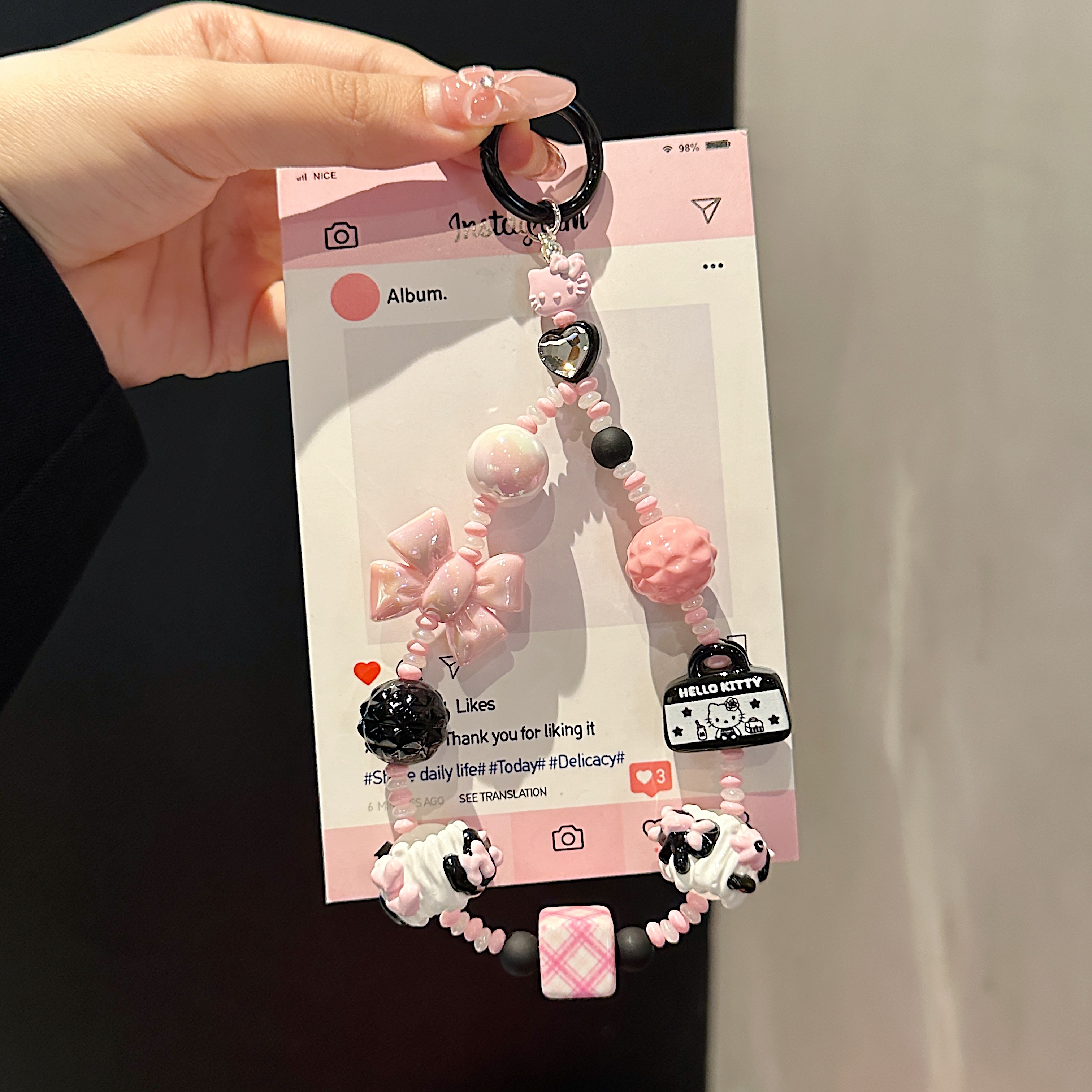 Kawaii Hello Kitty & Candy Charm Phone Chains