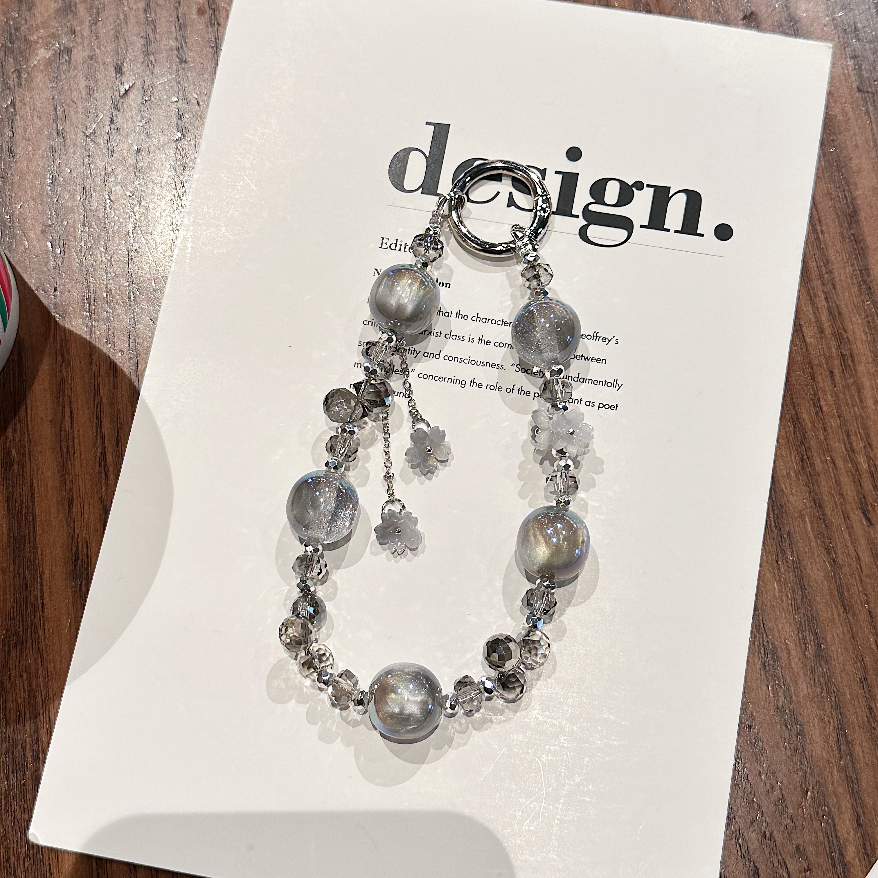 Floral & Crystal Bead Phone Charms