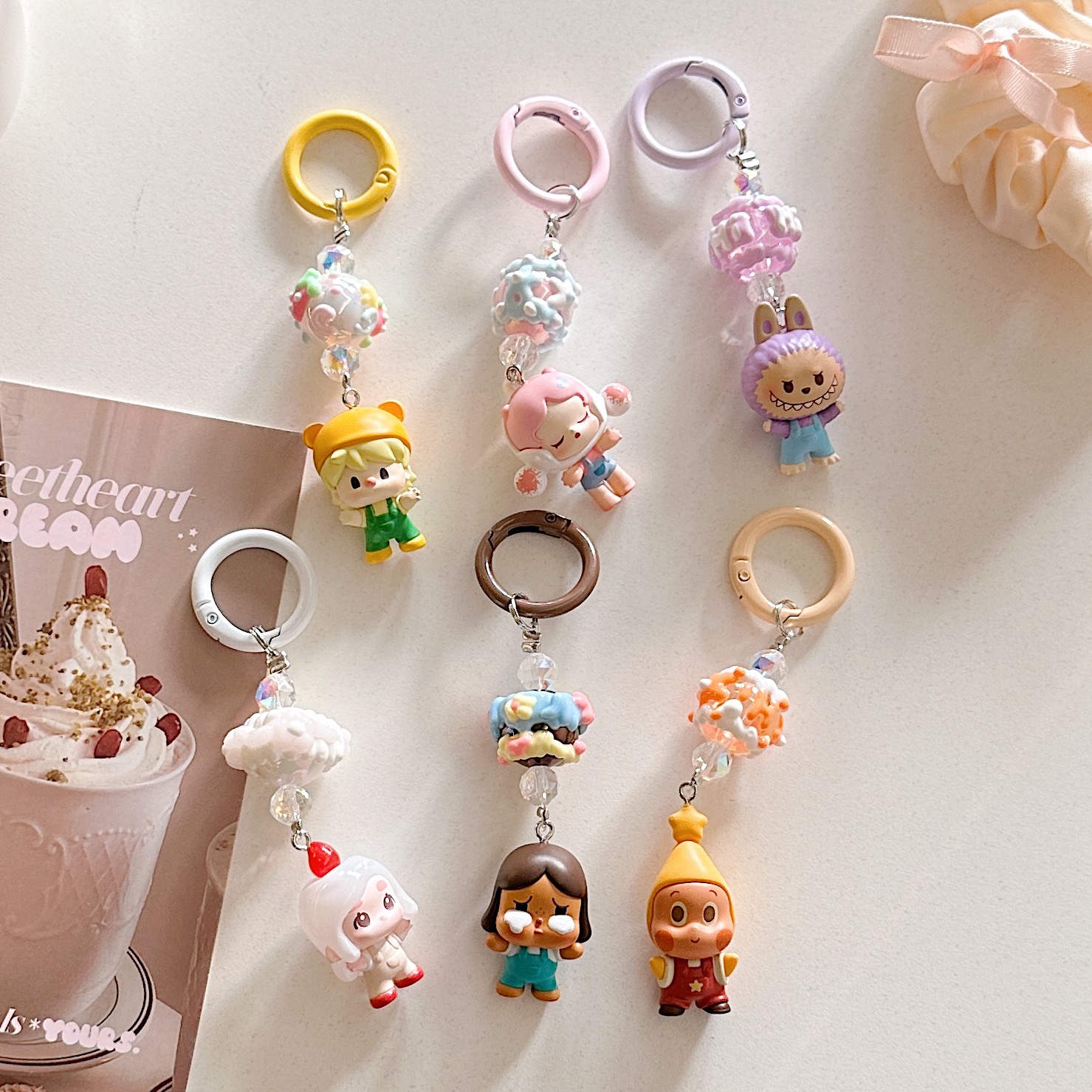 Sweet Popcorn & Character Phone Charms
