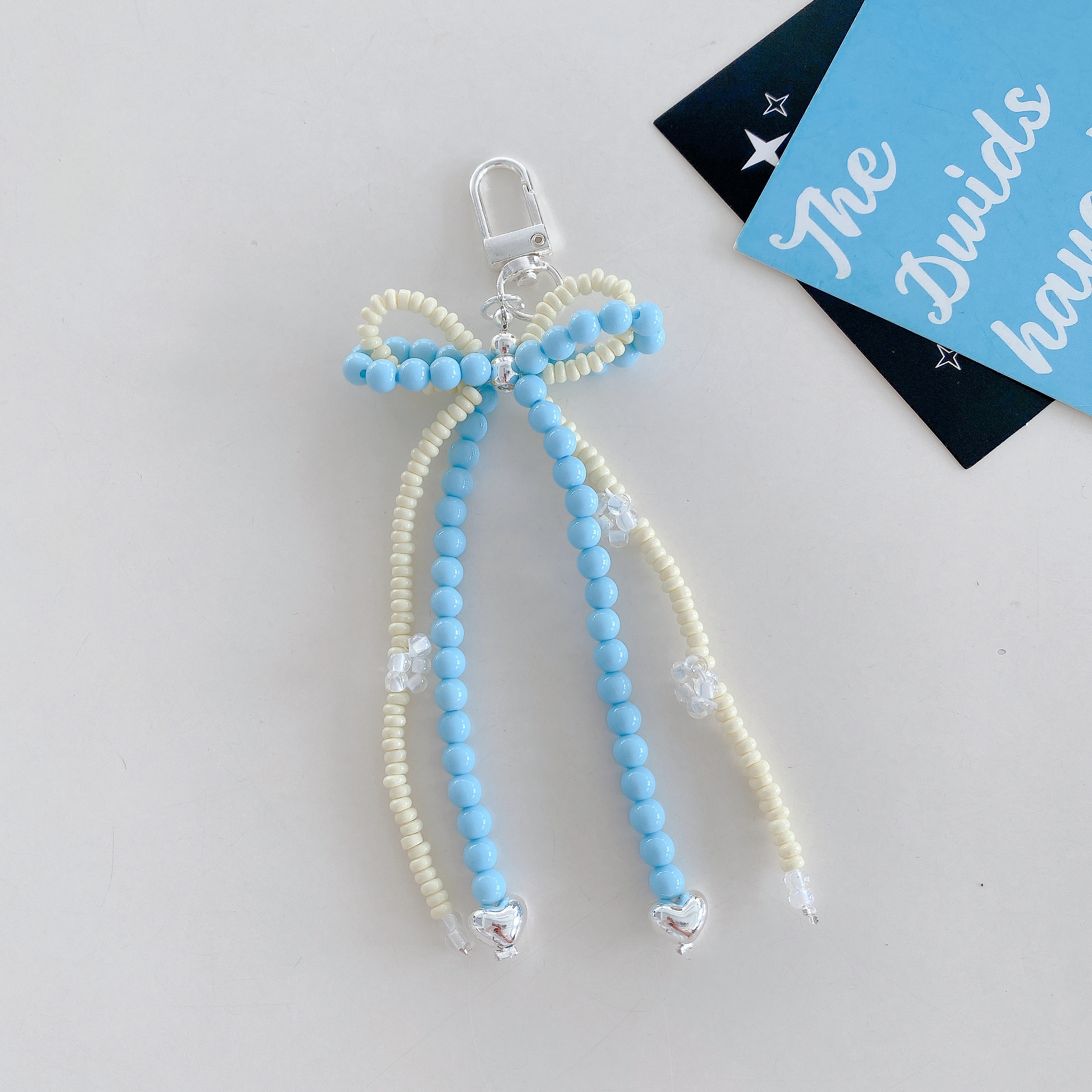 Playful Beaded Bow Phone Charms