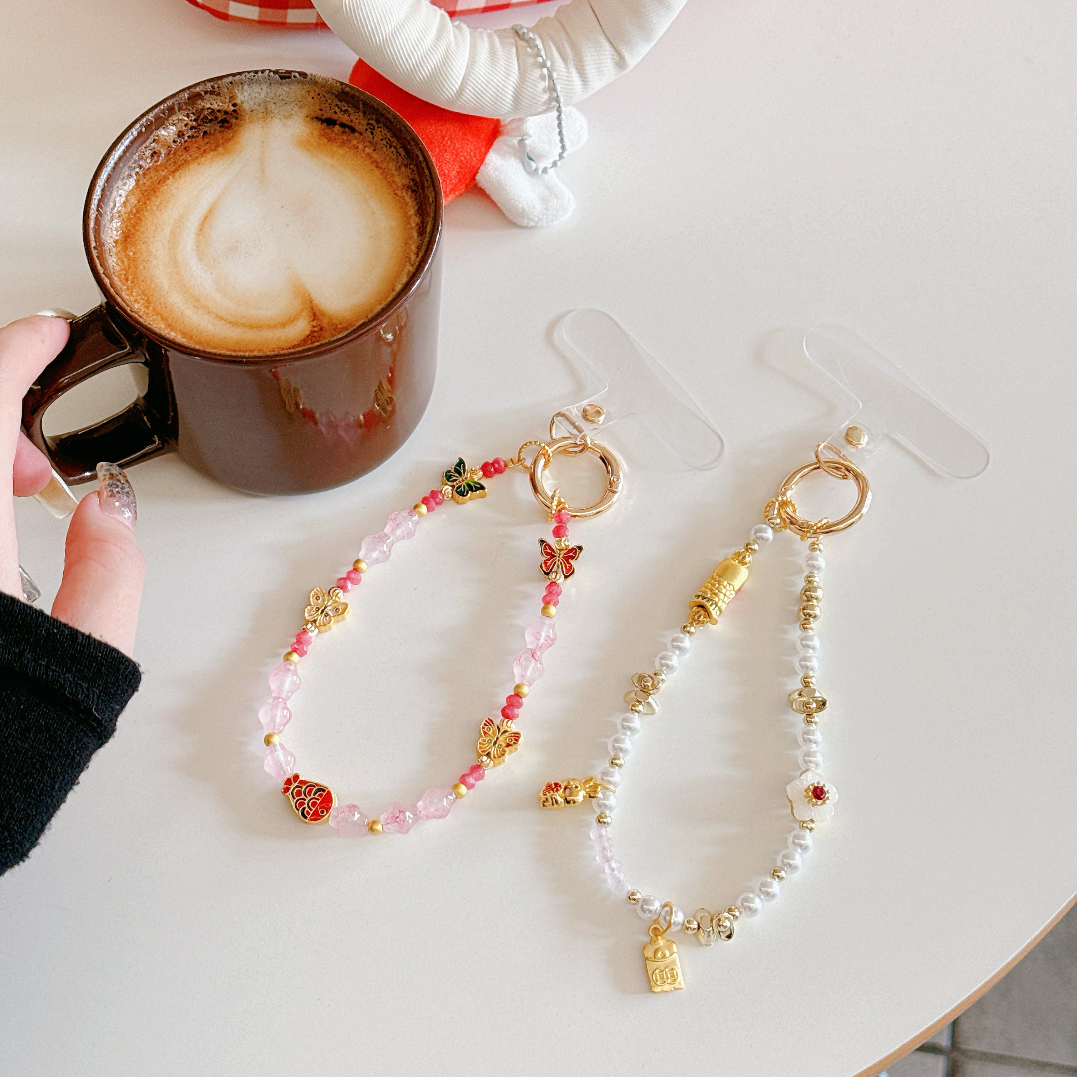 Elegant Butterfly & Charm Phone Bracelets