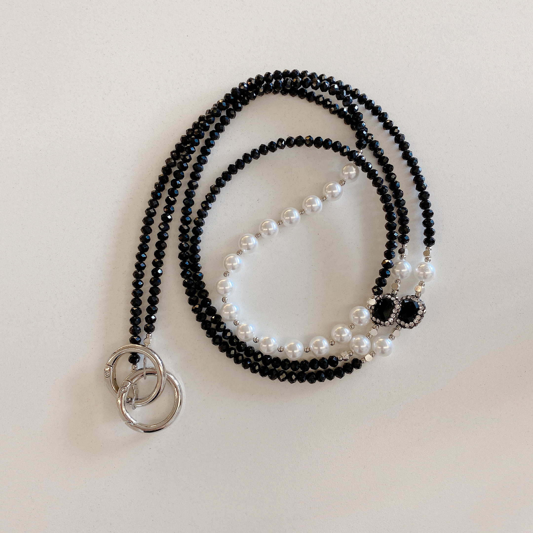 Elegant Beaded Phone Charms Collection