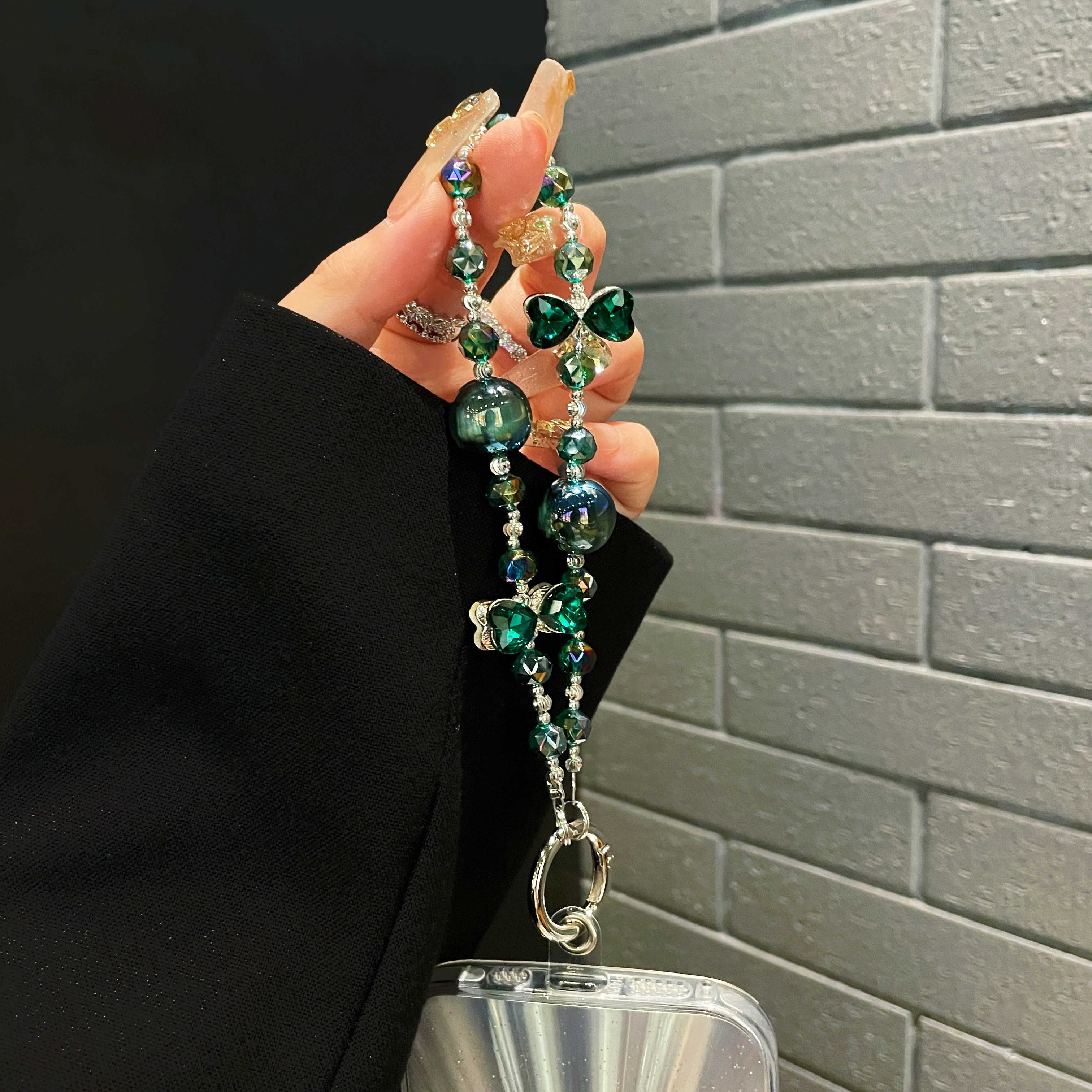 Mystical Butterfly and Galaxy Charm Phone Chains