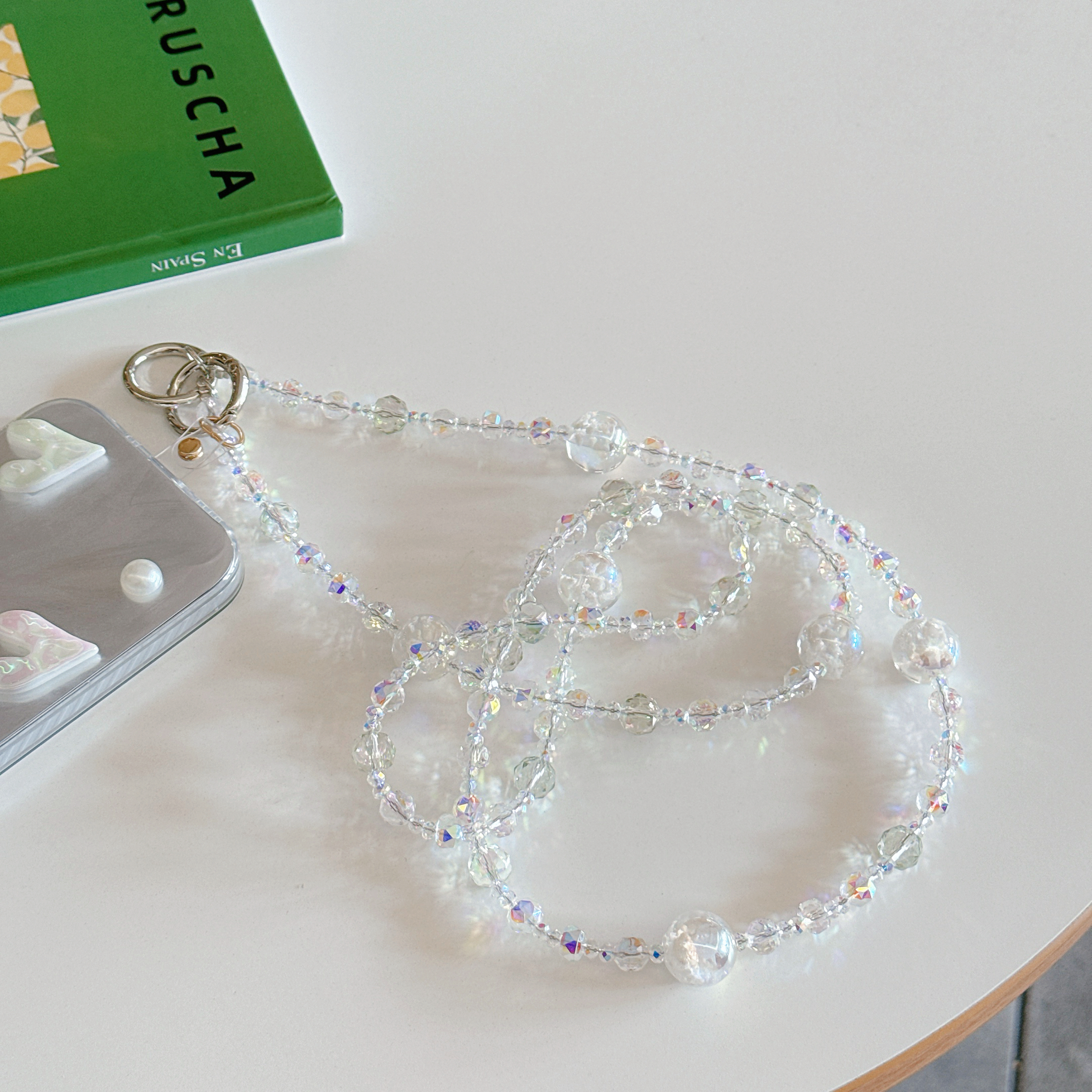 Elegant Crystal & Bead Phone Chains