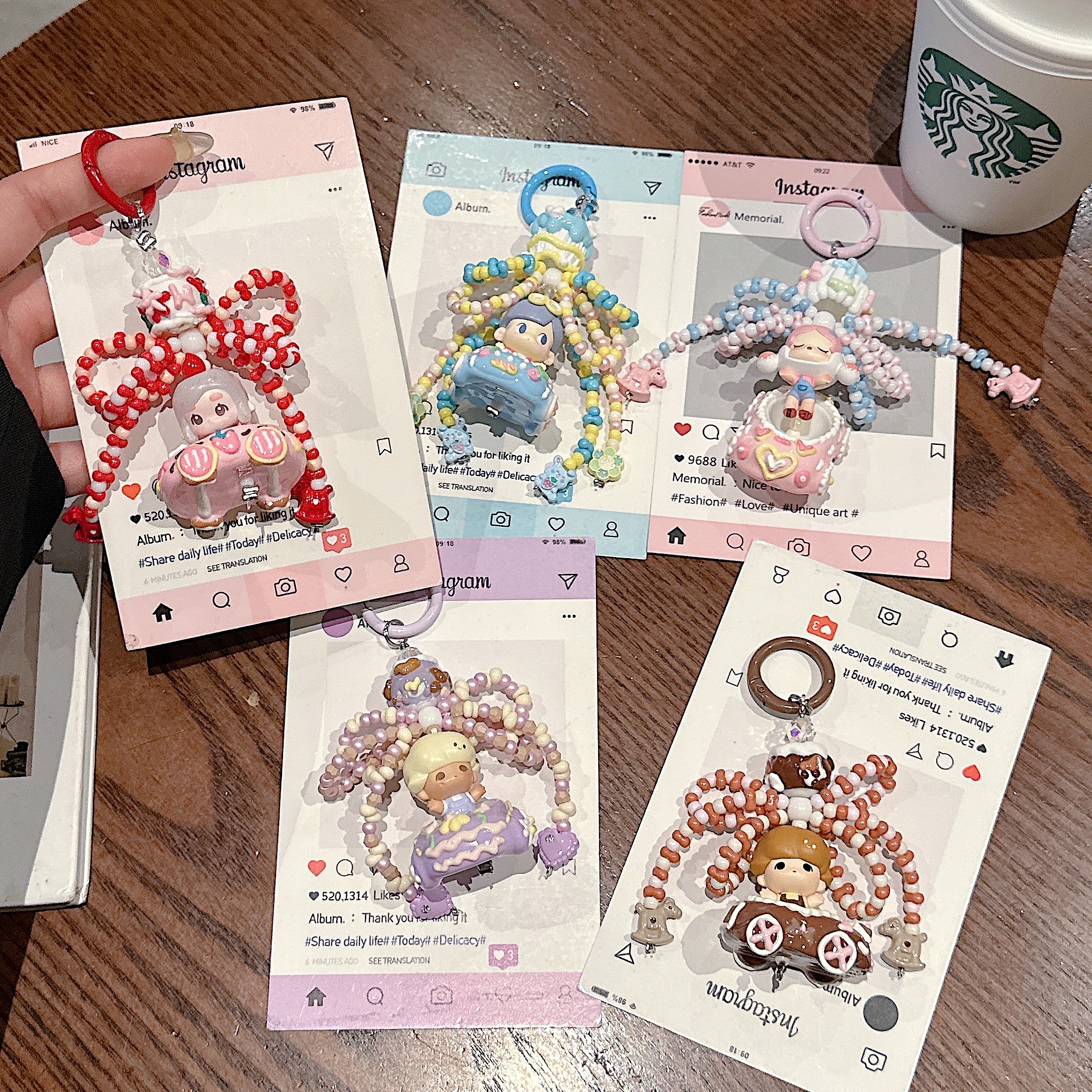 Whimsical Character & Candy Phone Charms