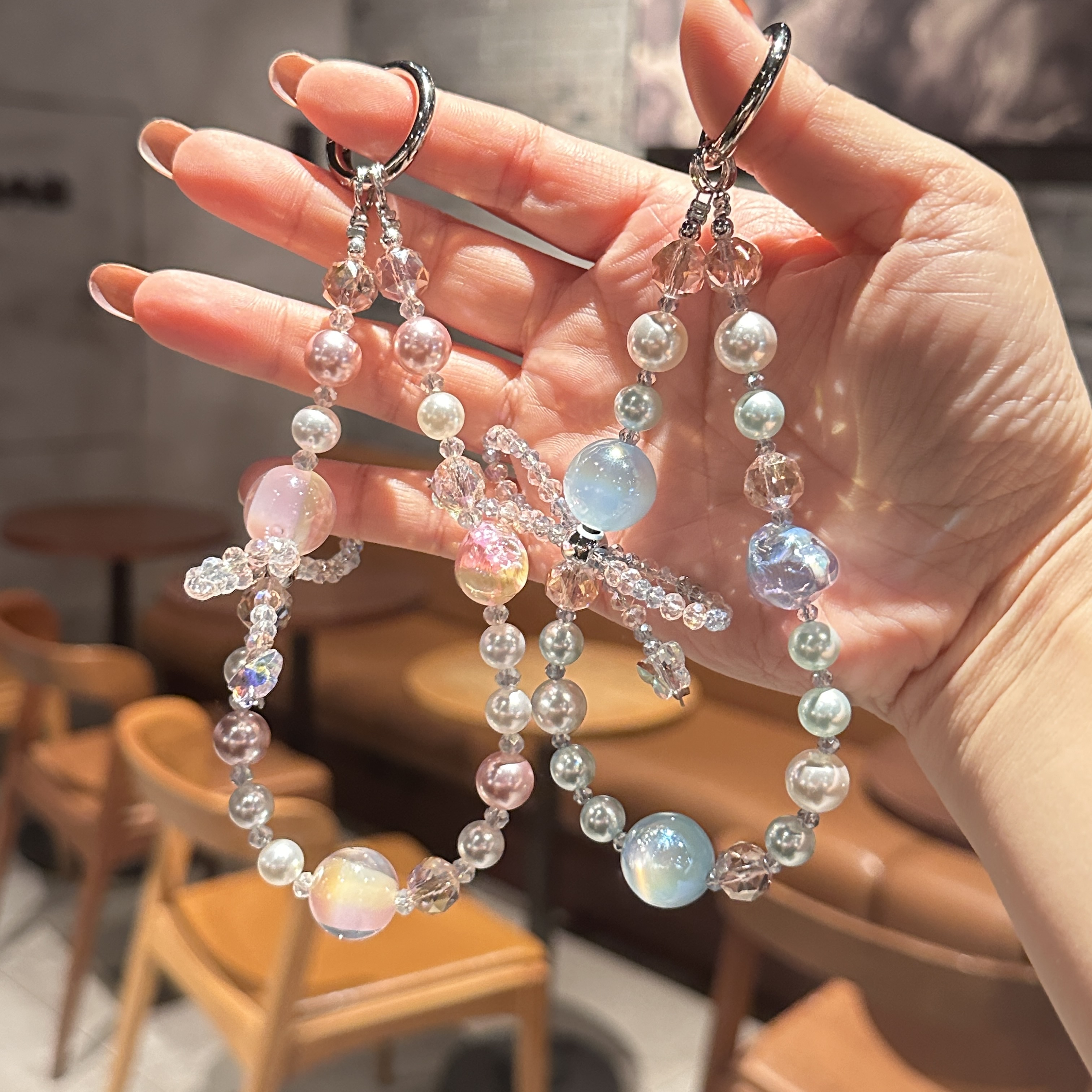Dreamy Dragonfly & Pearl Phone Charms