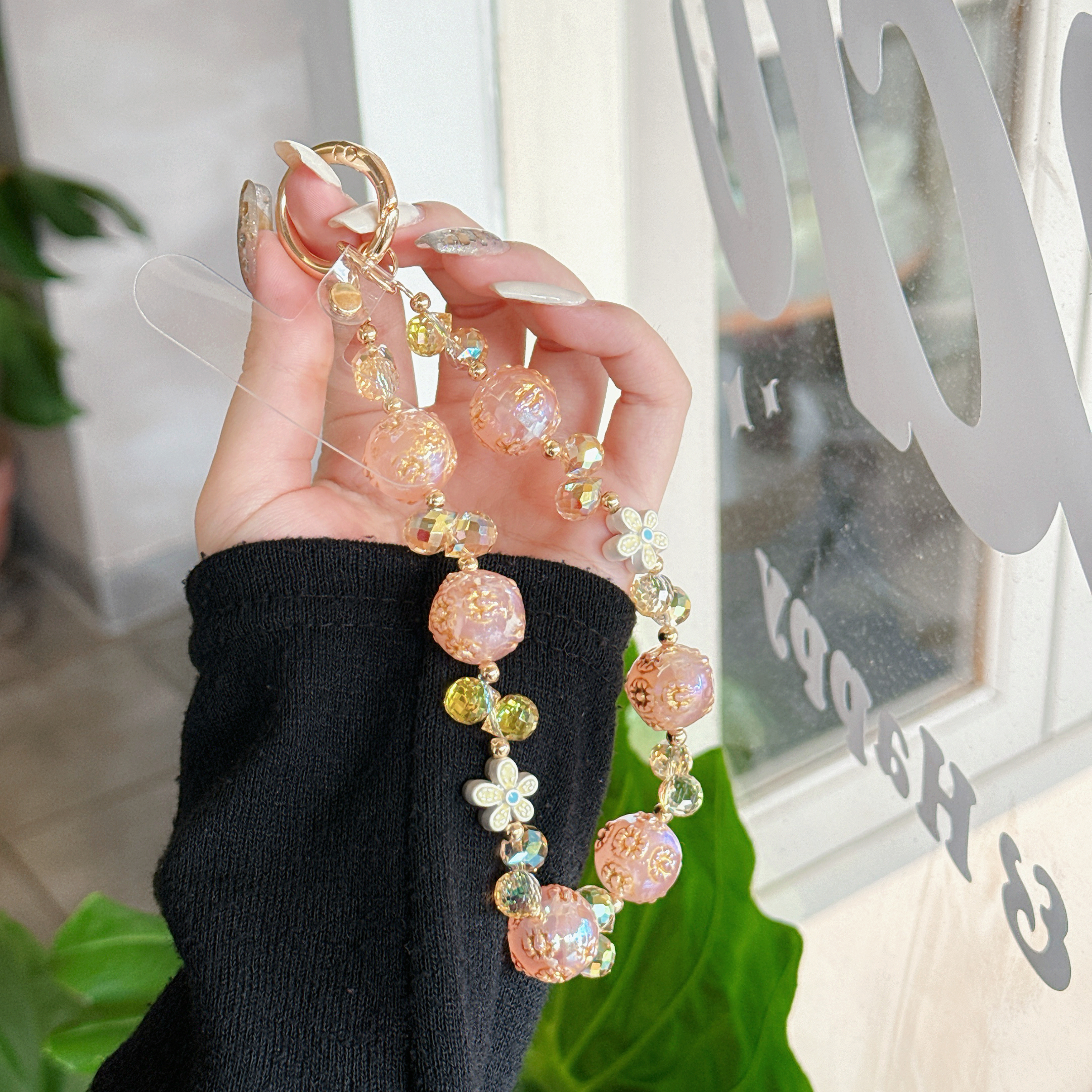 Elegant Crystal & Floral Phone Chains