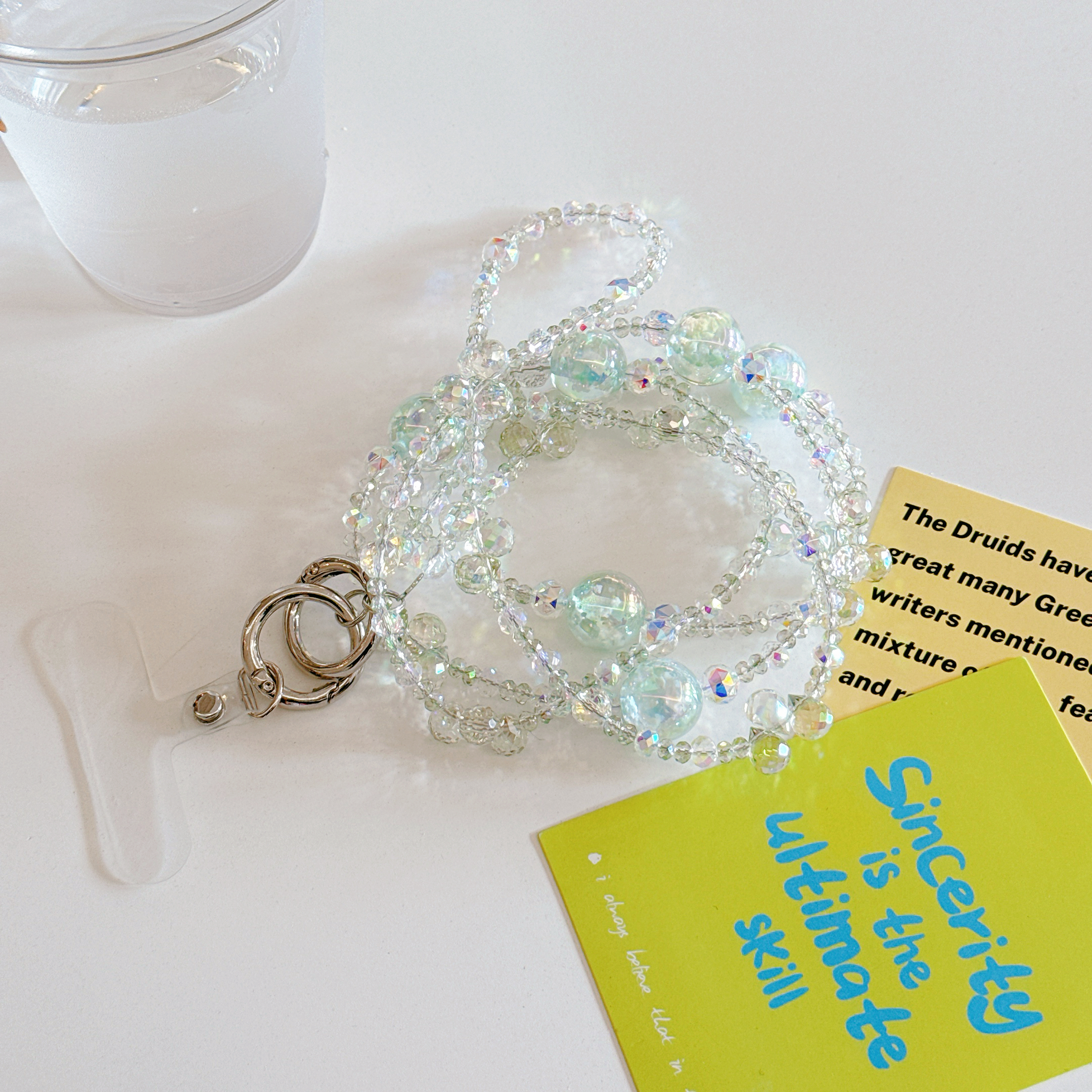 Elegant Crystal & Bead Phone Chains