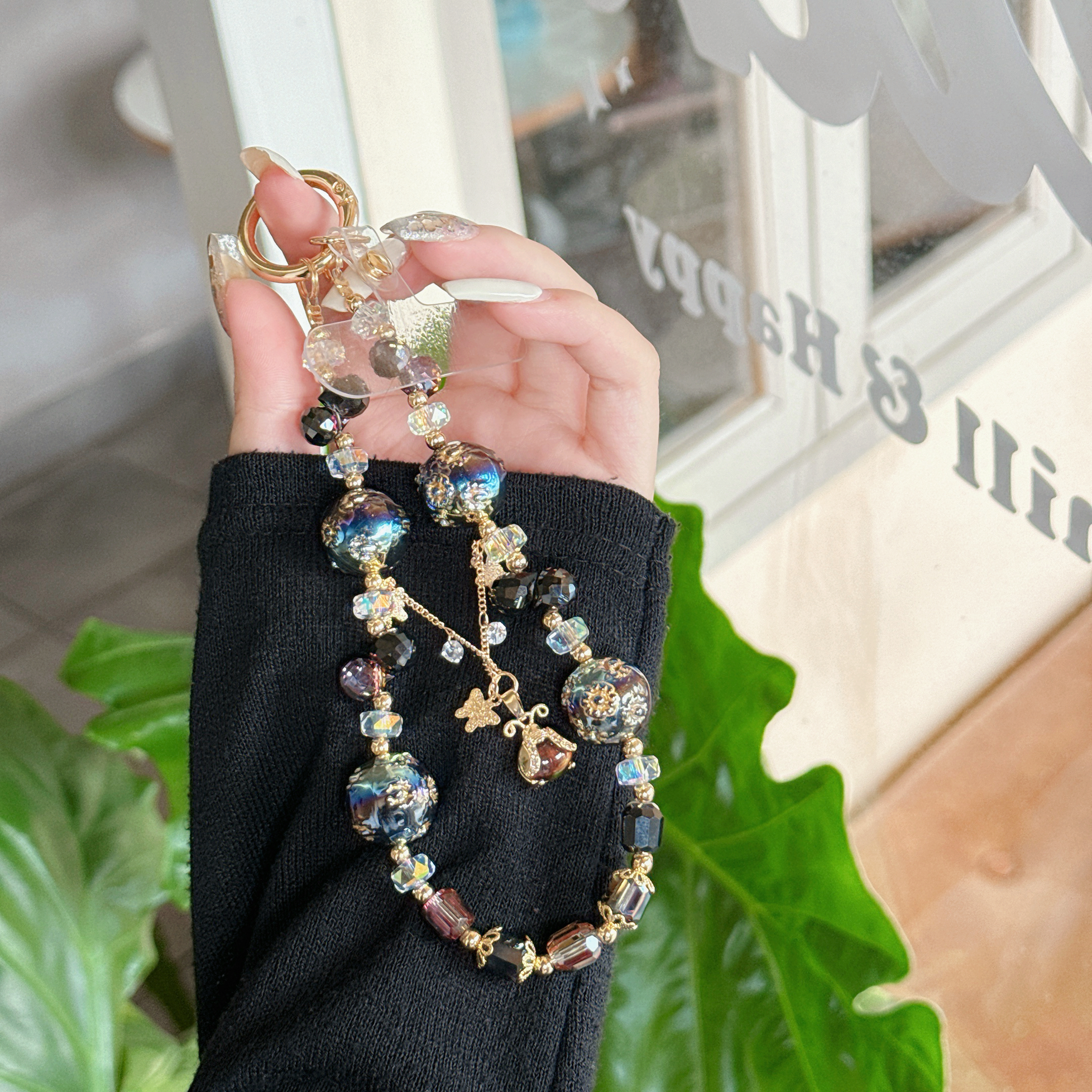 Elegant Crystal & Floral Phone Chains