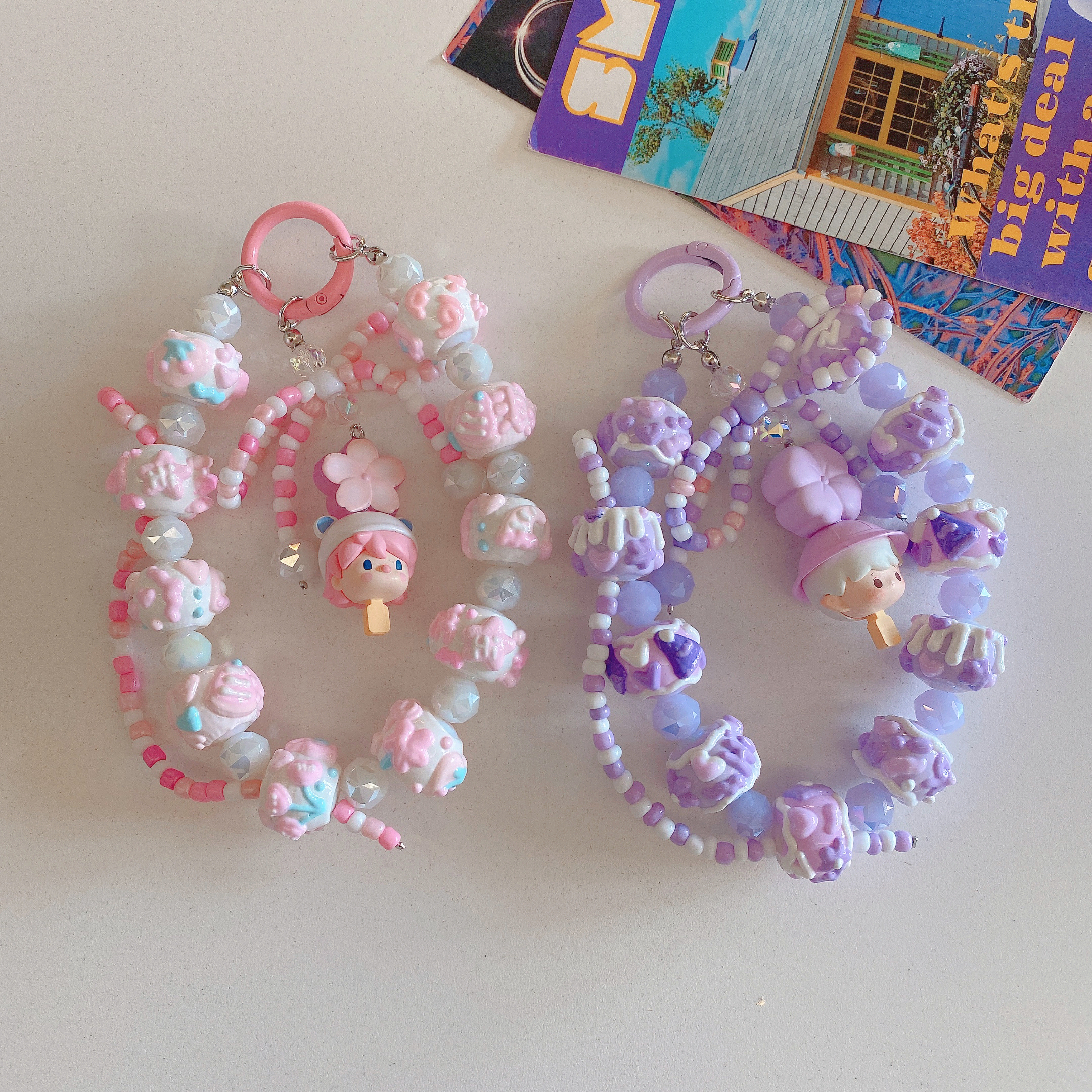 Sweet Treat & Character Popcorn Phone Charms