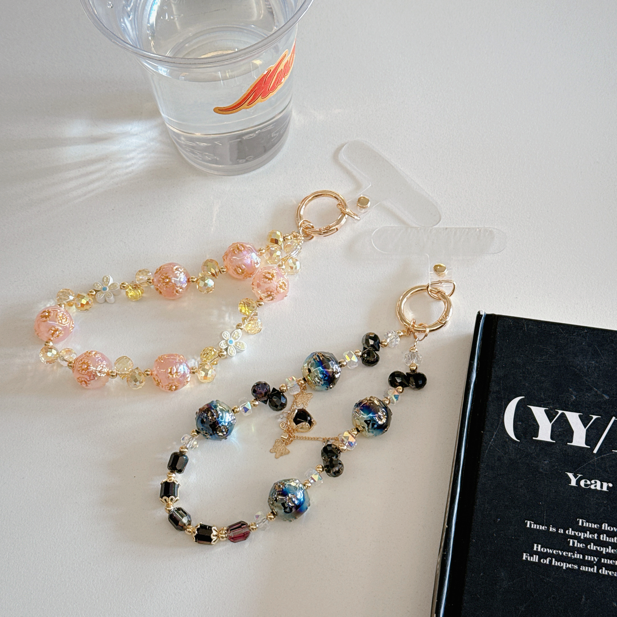 Elegant Crystal & Floral Phone Chains