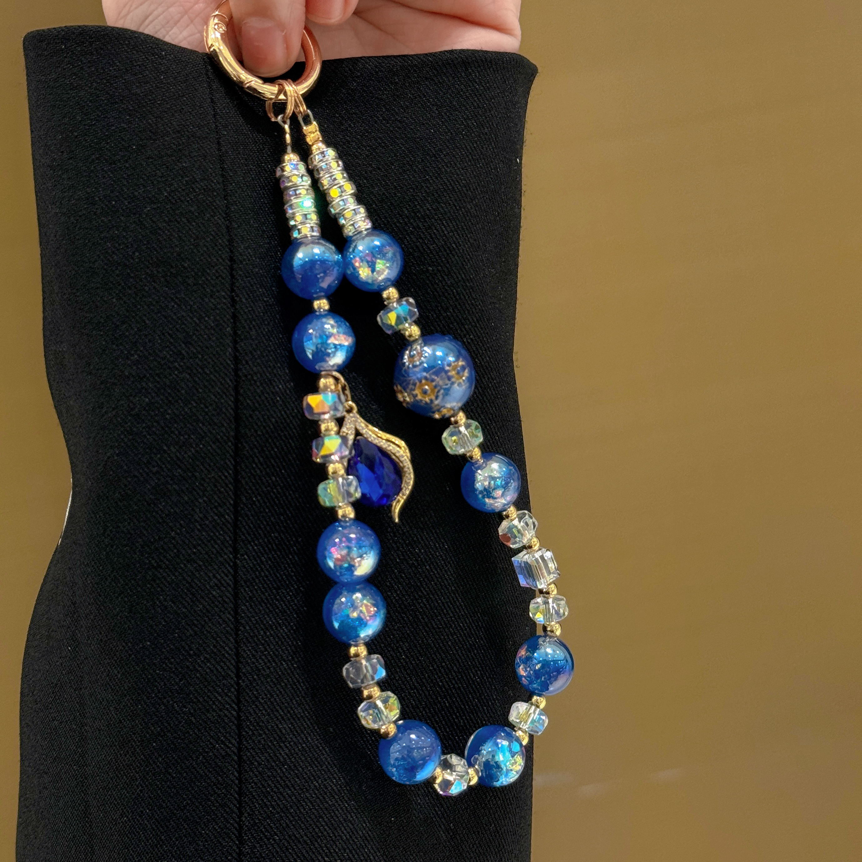 Sparkling Spring & Crystal Bead Phone Charms