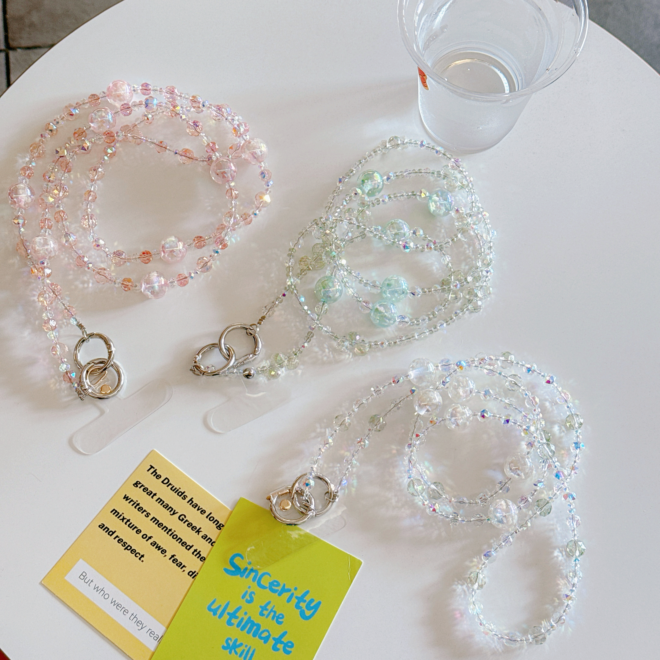 Elegant Crystal & Bead Phone Chains