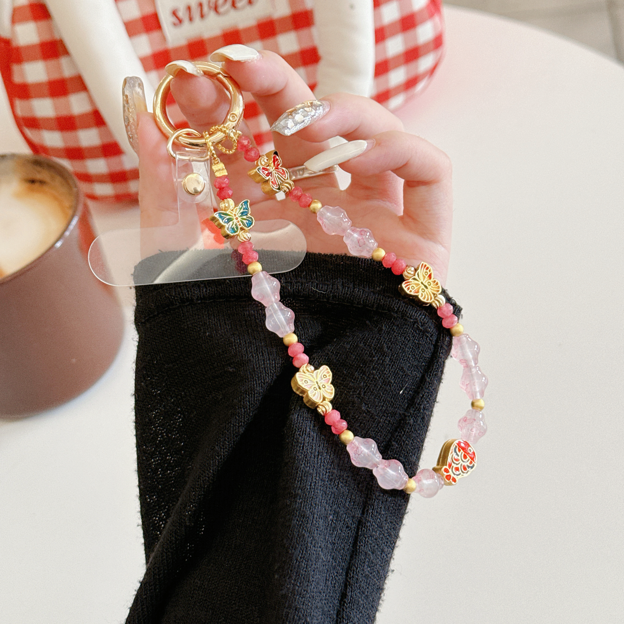 Elegant Butterfly & Charm Phone Bracelets