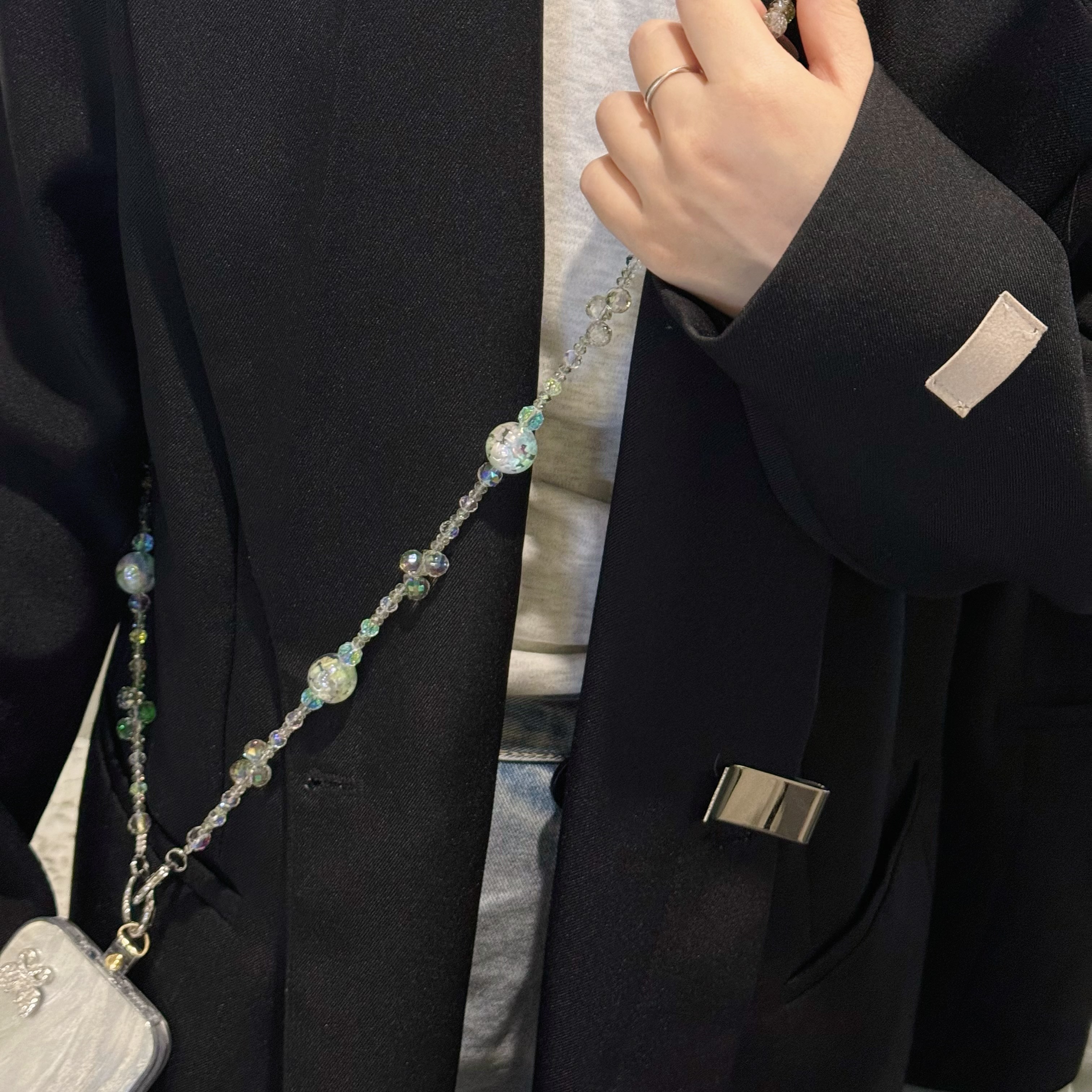 Elegant Crystal & Bead Phone Chains