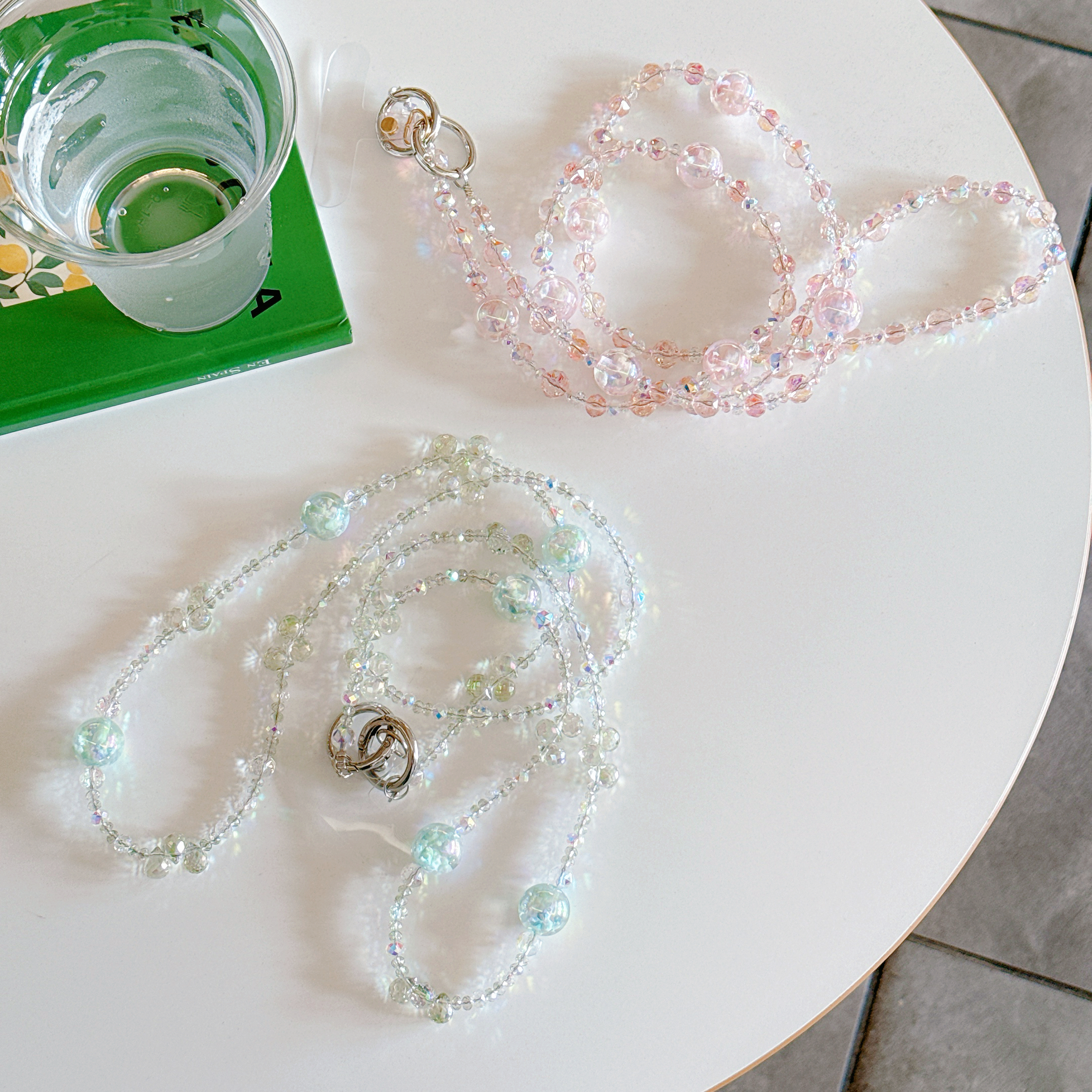 Elegant Crystal & Bead Phone Chains