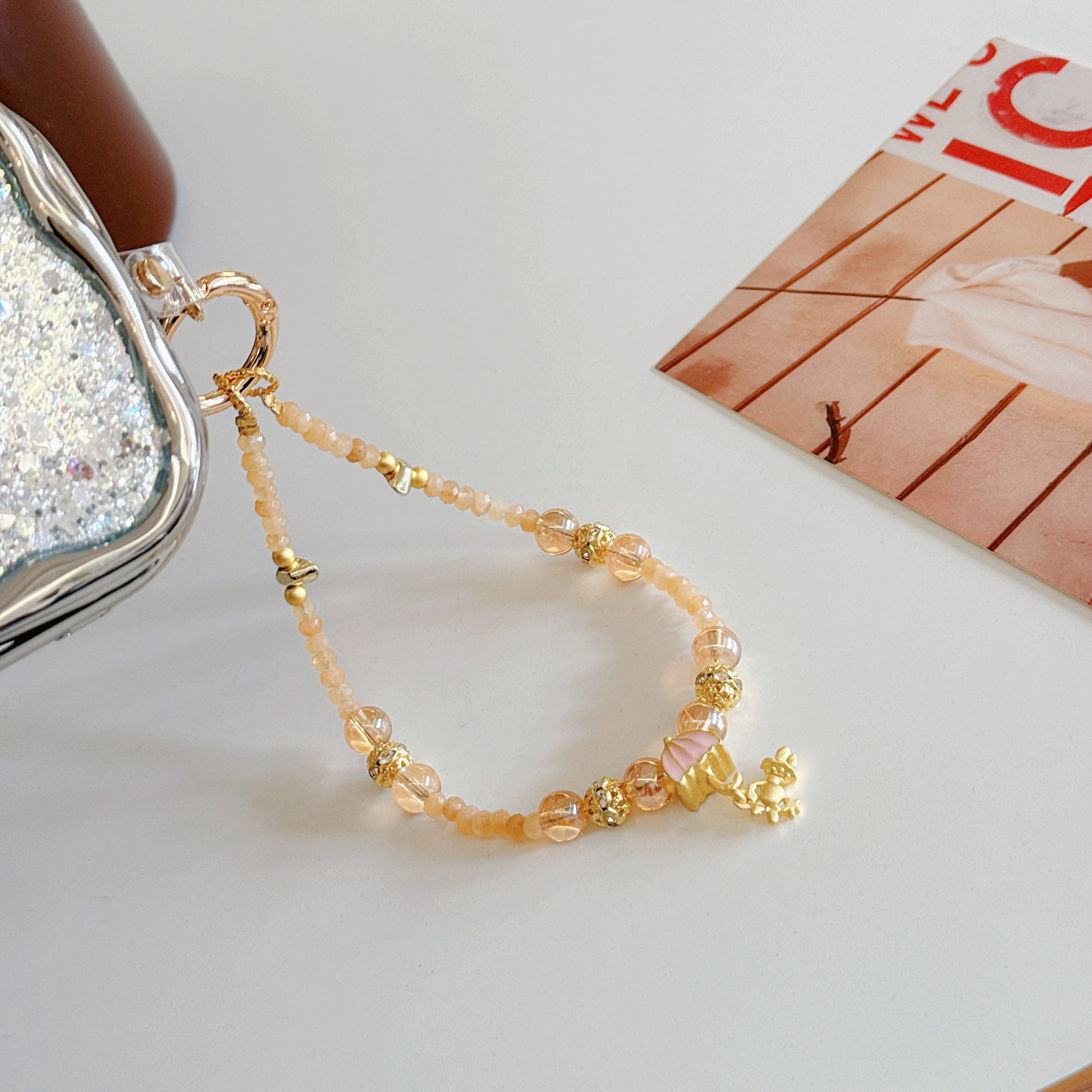 Elegant Butterfly & Charm Phone Bracelets