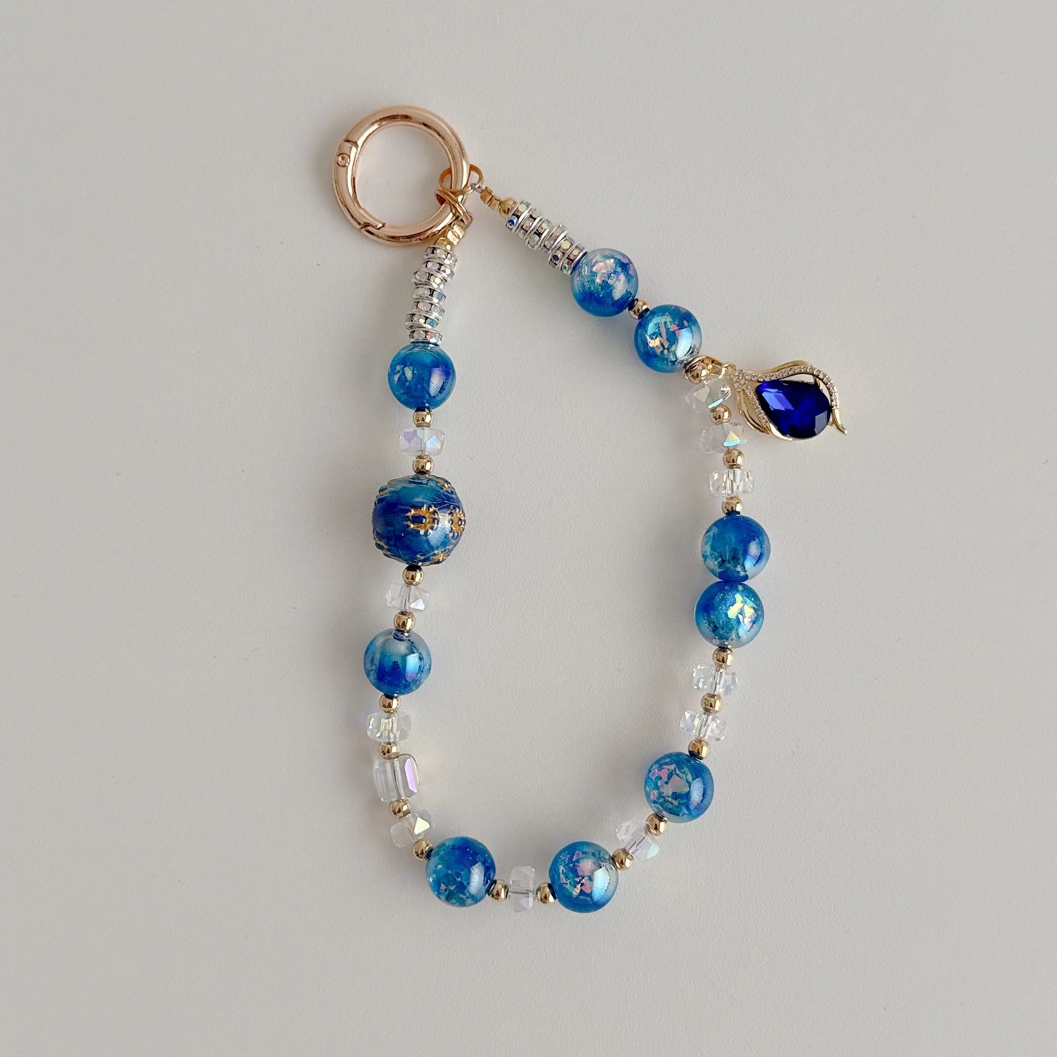 Sparkling Spring & Crystal Bead Phone Charms