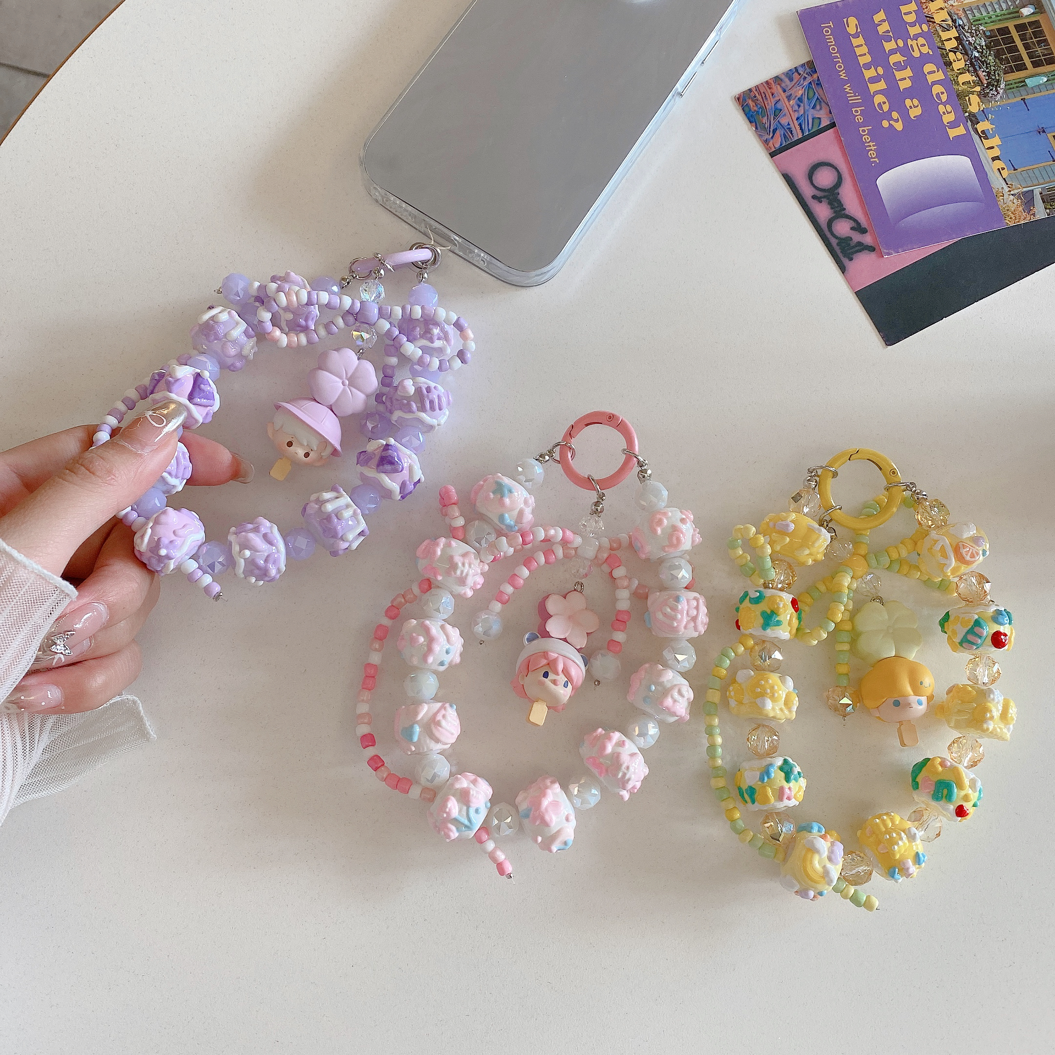 Sweet Treat & Character Popcorn Phone Charms