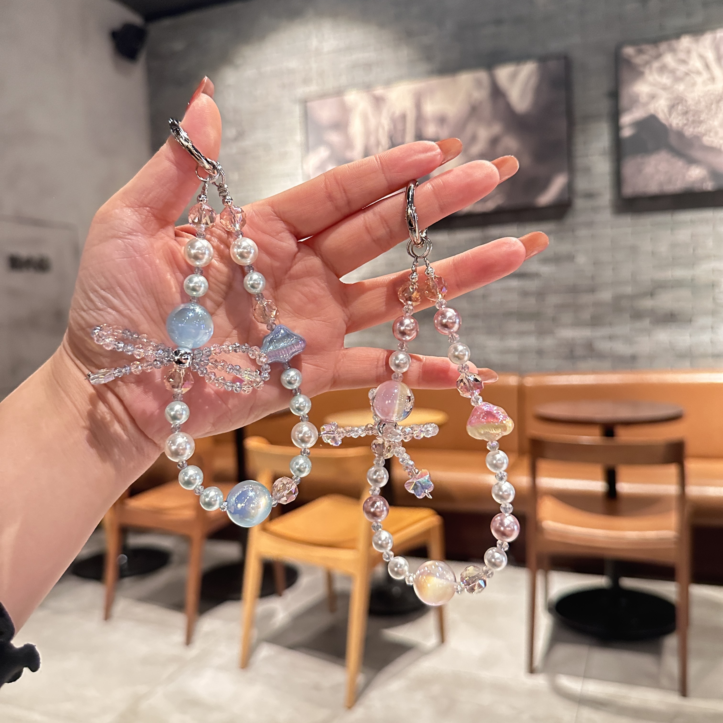 Dreamy Dragonfly & Pearl Phone Charms