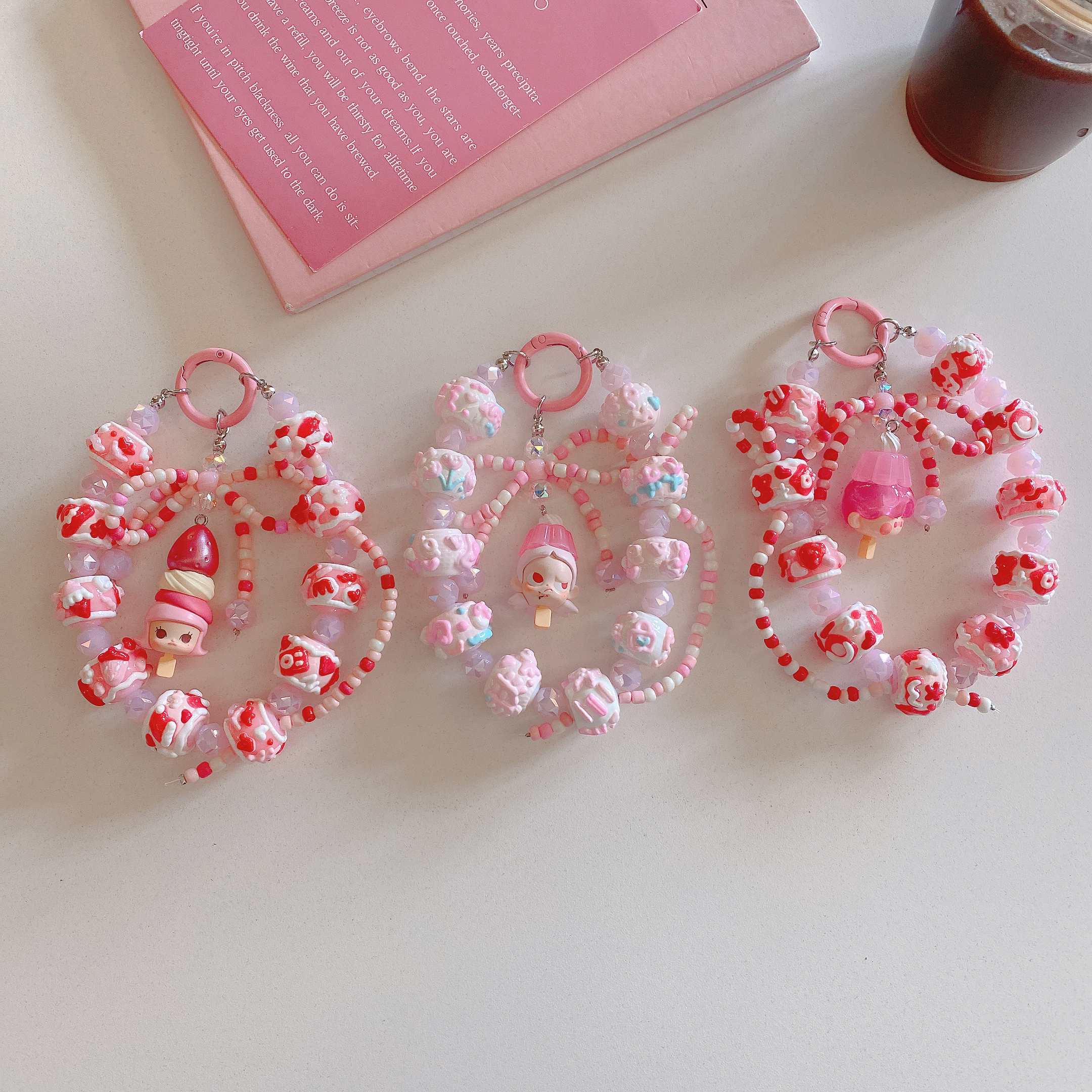 Sugar Rush: Candy-Inspired Phone Charm Trio
