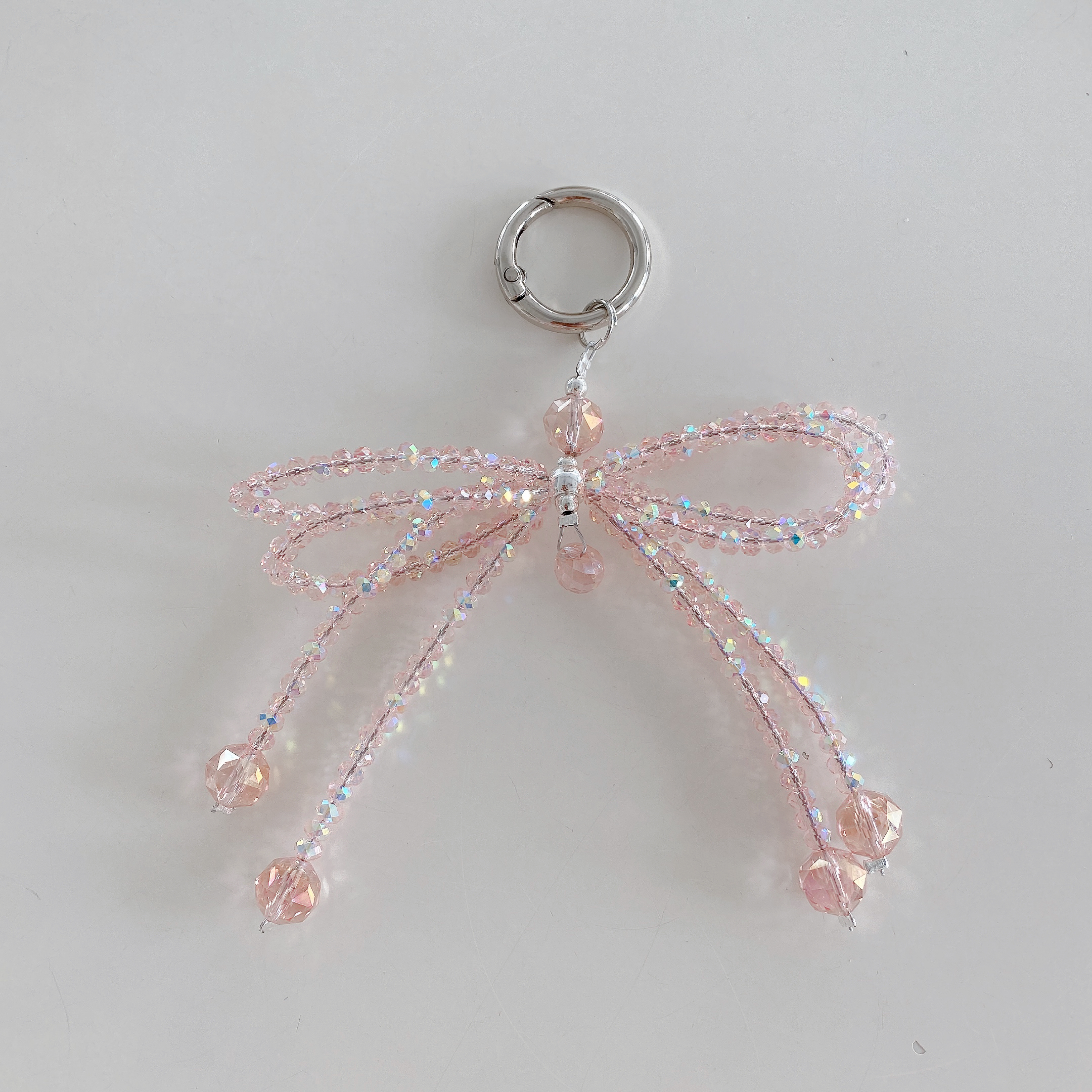 Elegant Crystal Bow Phone Charms