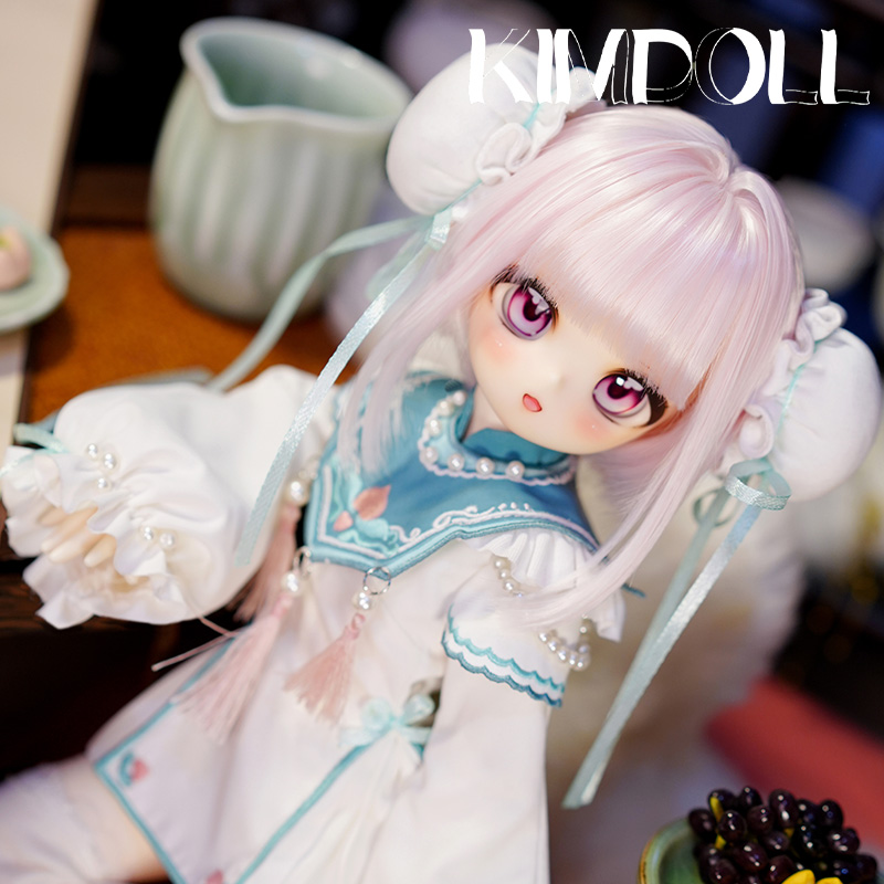 KIMDOLL Resin Doll Peach Chinese style – A Genuine Anime - style 4 - scale BJD Doll with Ball - jointed Figure