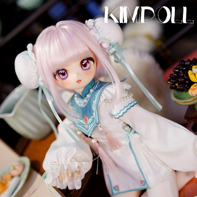 KIMDOLL Resin Doll Peach Chinese style – A Genuine Anime - style 4 - scale BJD Doll with Ball - jointed Figure