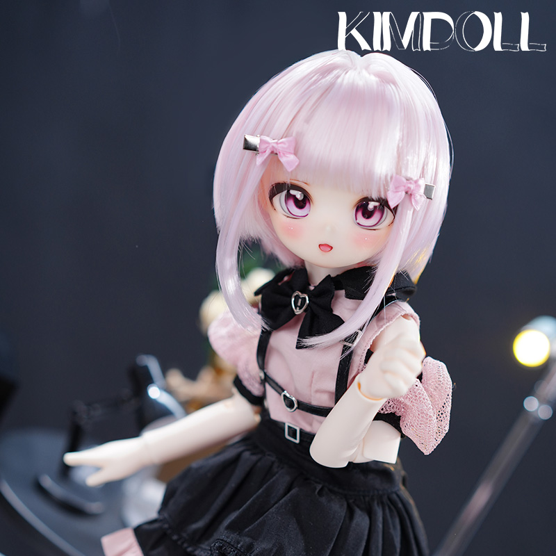 KIMDOLL Resin Doll Peach Jirai Kei– A Genuine Anime - style 4 - scale BJD Doll with Ball - jointed Figure
