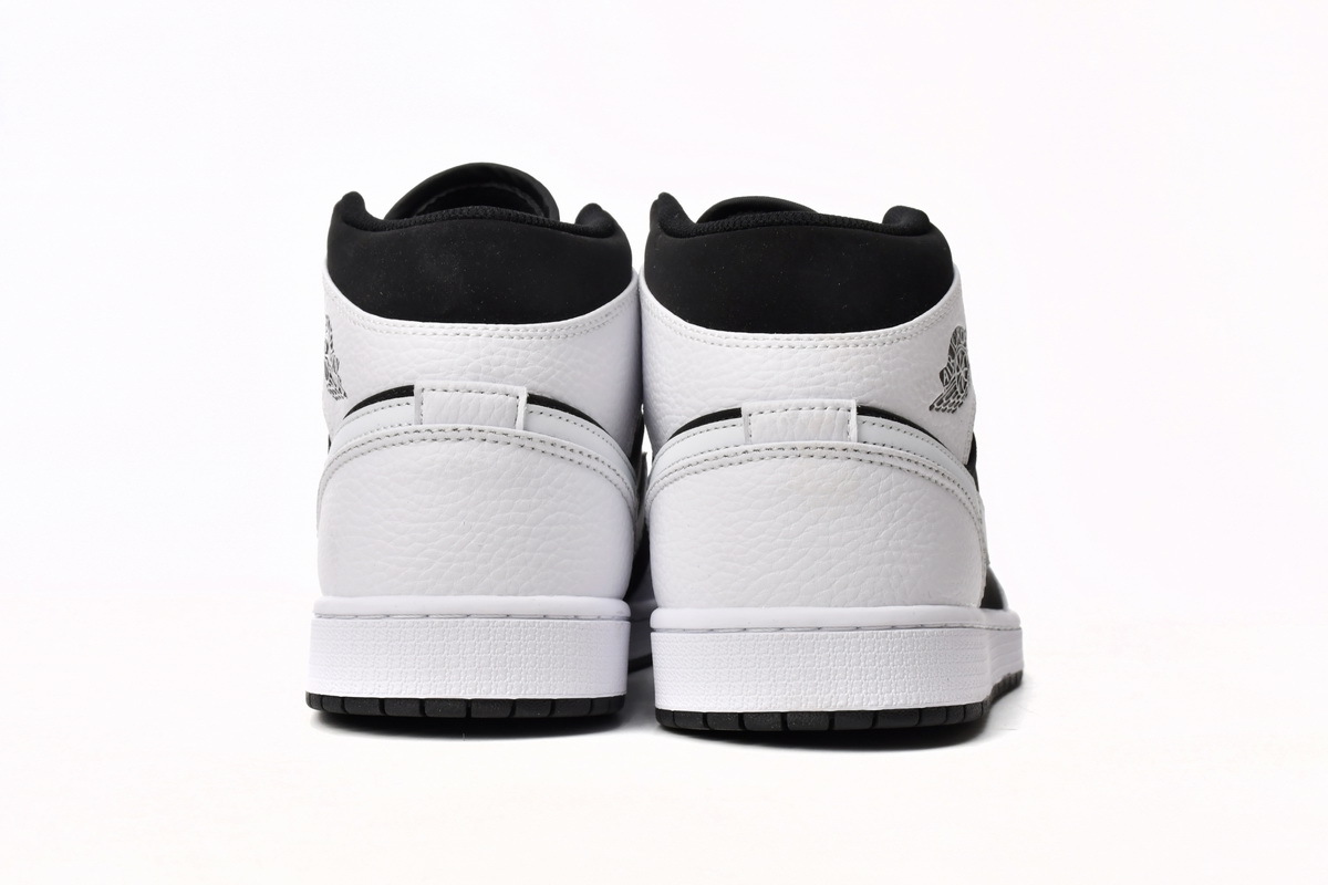Jordan 1 Mid White Black 554724-113