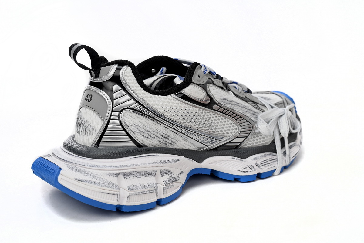 Balenciaga 3XL Sneaker in Black And White Blue 734734 W3RB7 0226