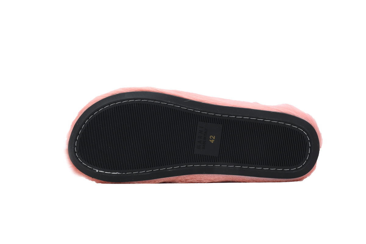 Marni Loafers Long-hair Calfskin Fussbett Sabot Pink