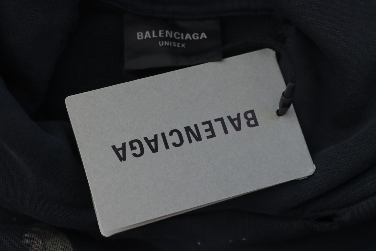 Balenciaga Black Paris Liberty Hoodie