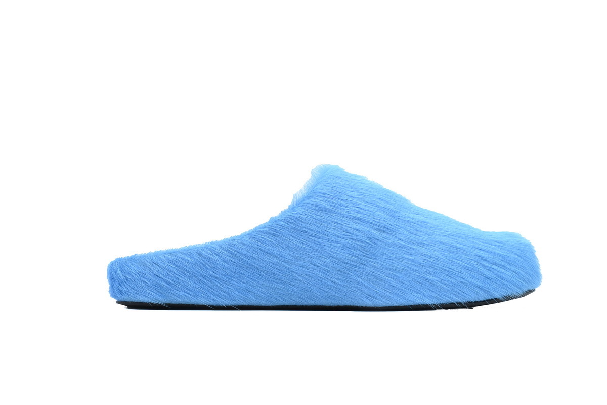 Marni Loafers Long-hair Calfskin Fussbett Sabot Blue