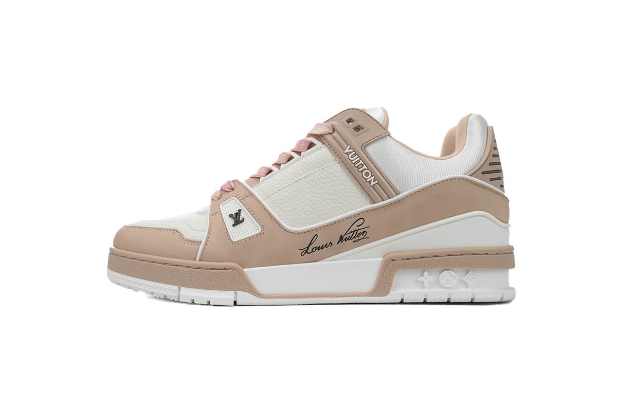 Louis Vuitton Trainer Pink White