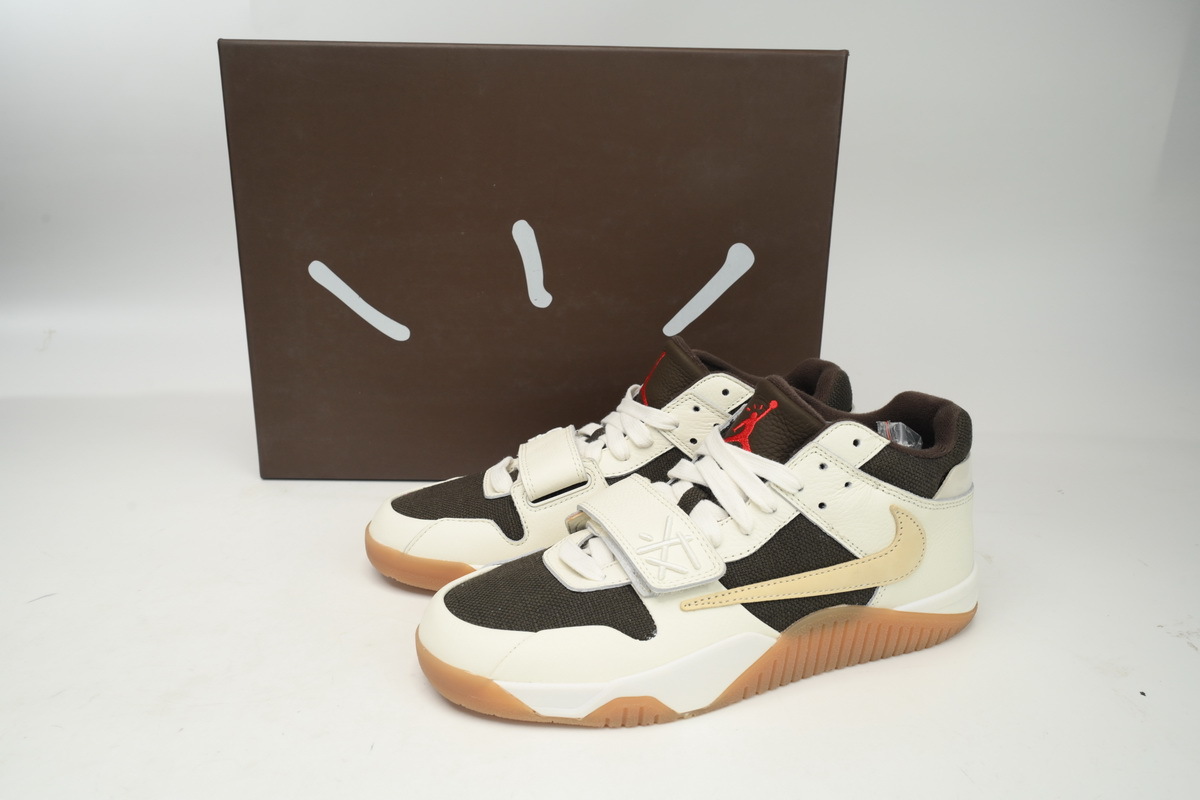 Travis Scott × Nike Jordan Jumpman Jack TR White Brown FZ8117-100