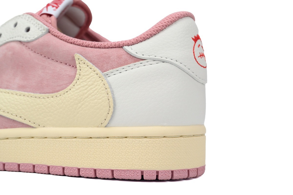 Travis Scott x Air Jordan 1 Low OG White Pink DM7866-600