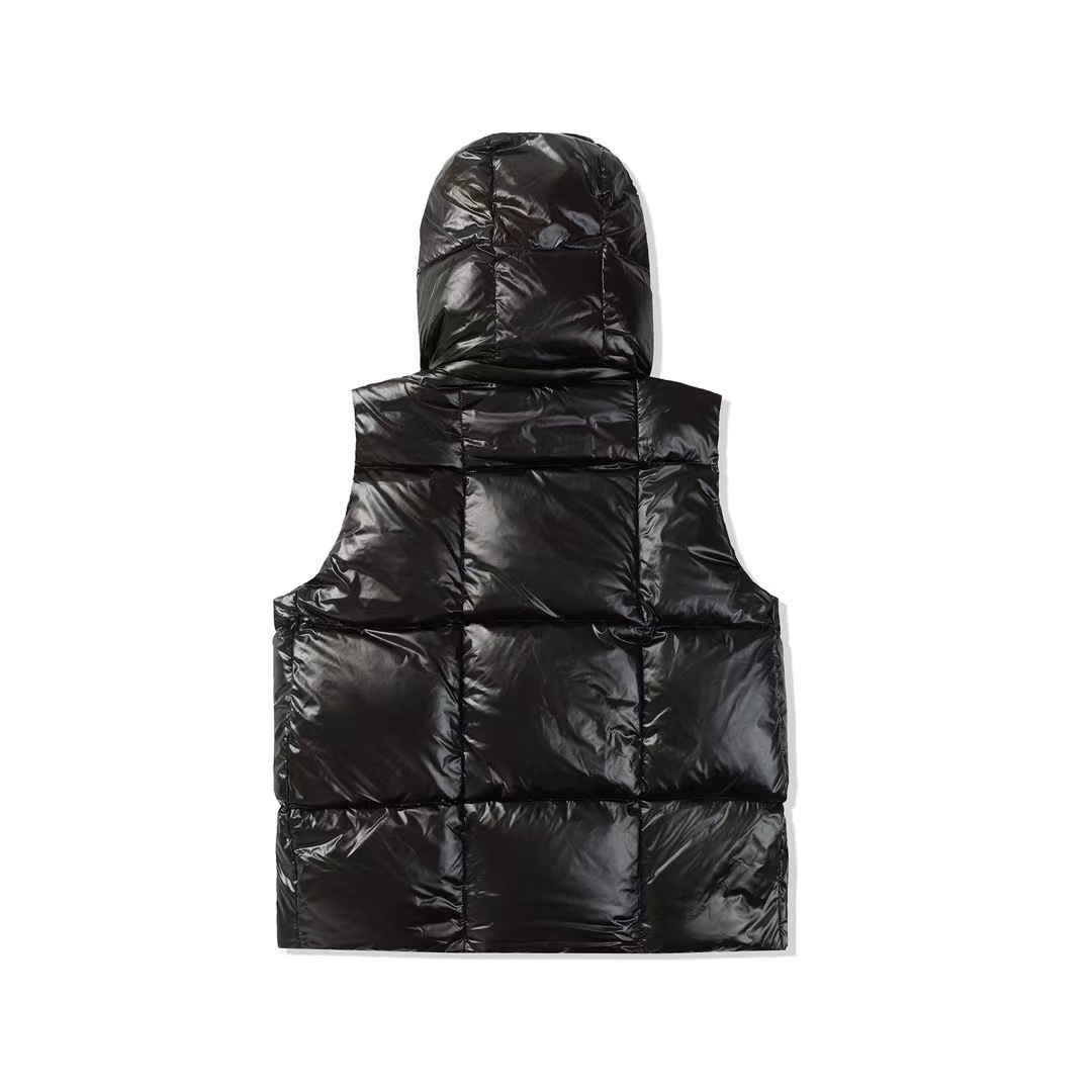Moncler Maya Down Jacket Vest Black White