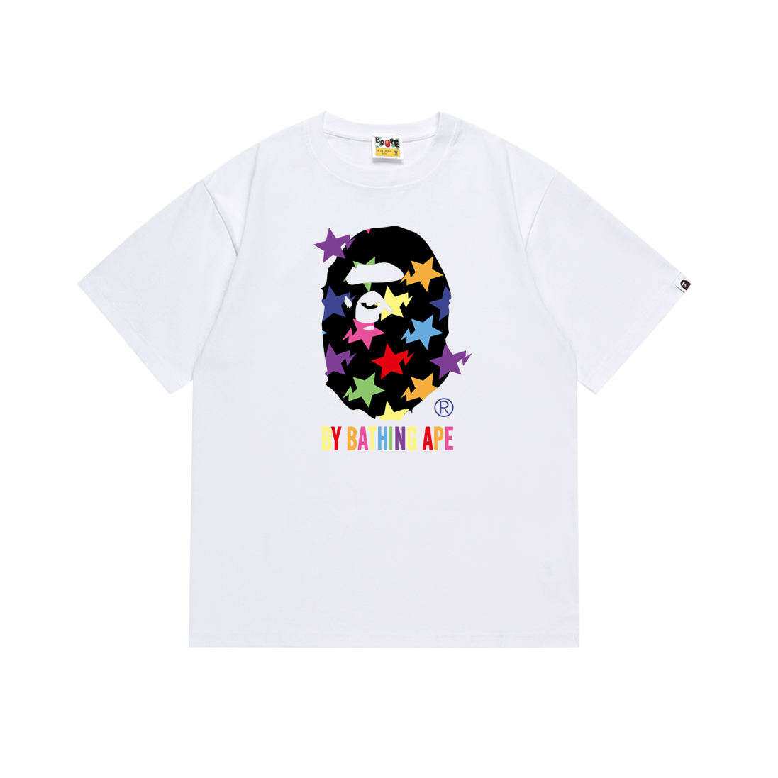 BAPE Bicolor College T-shirt White/Black 134