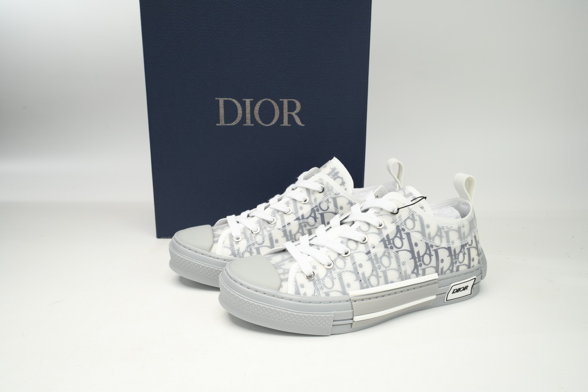 Dior B23 HT Oblique Low Cut Blue Gray 3SN272ZIR 16536