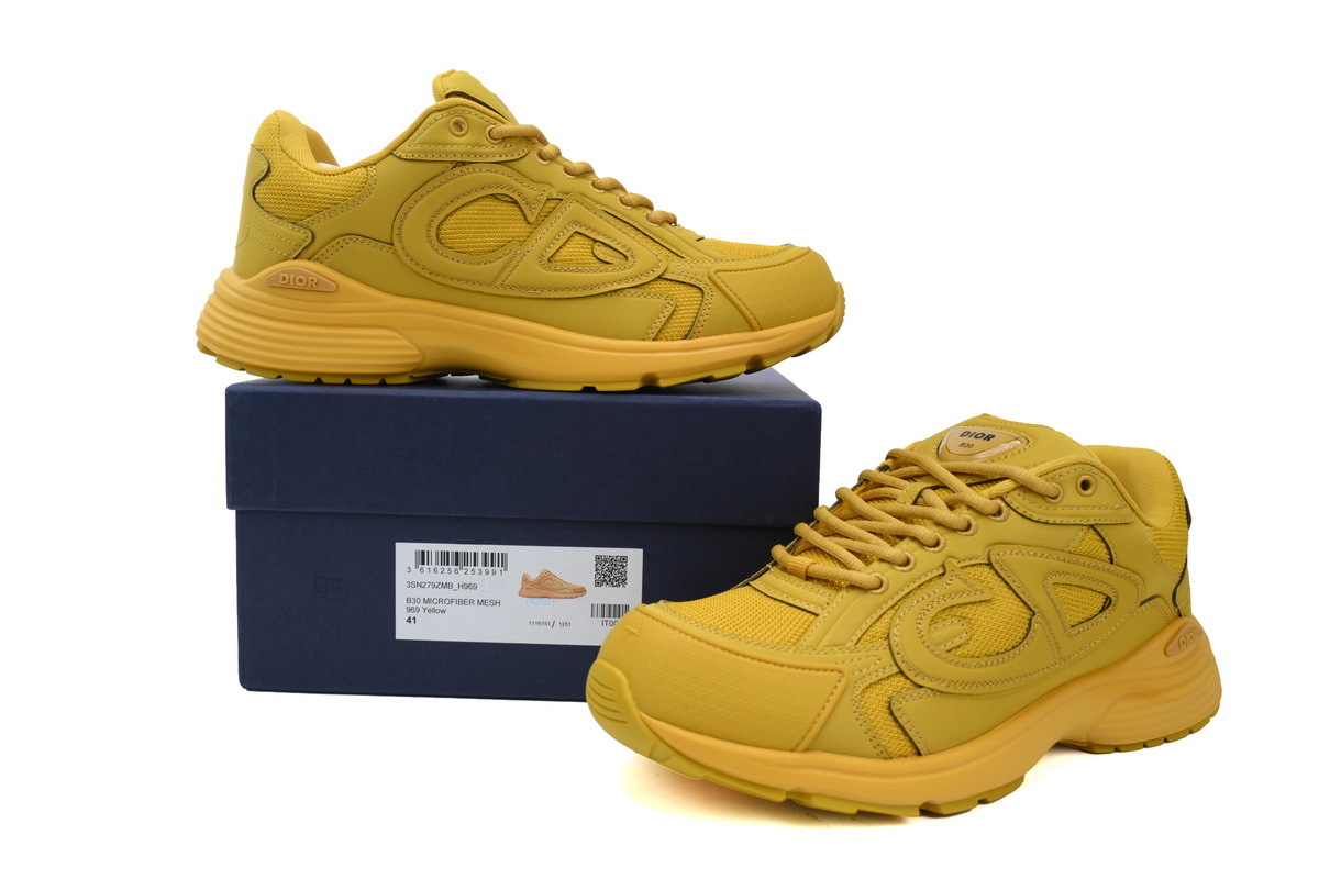 Dior B30 x Stone Island Sneaker Yellow 3SN279ZAN_H225