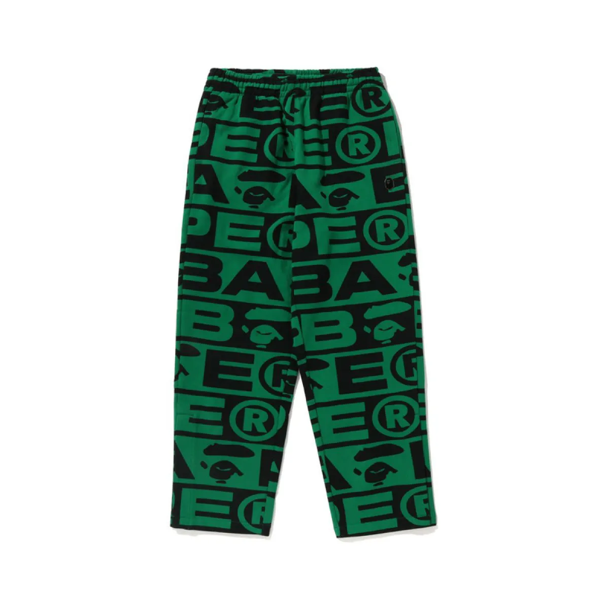 BAPE FW23 Full Print Letter Series Shark Loose Version Sweatpants