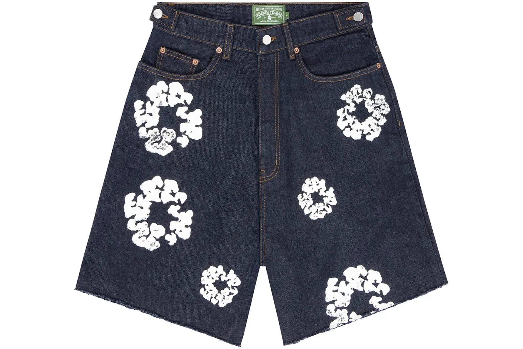 Denim Tears x Levi's The Cotton Wreath Short Jean Dark Blue