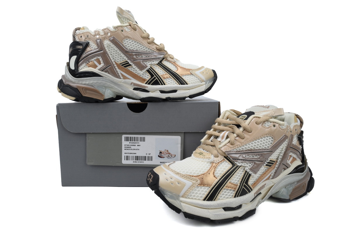 Balenciaga Runner Rice Pla Tinum 677403 W3RB3 9891