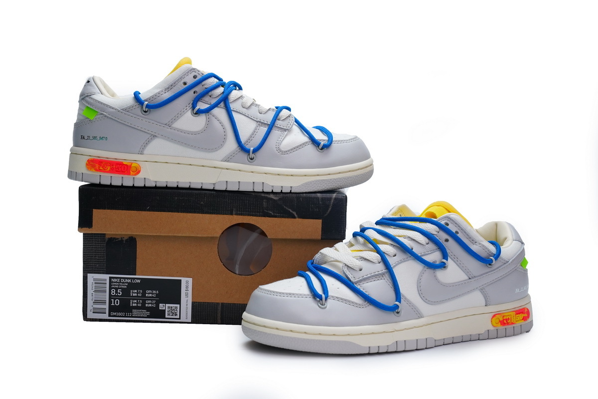 OFF WHITE x Nike Dunk SB Low The 50 NO.10 DM1602-112