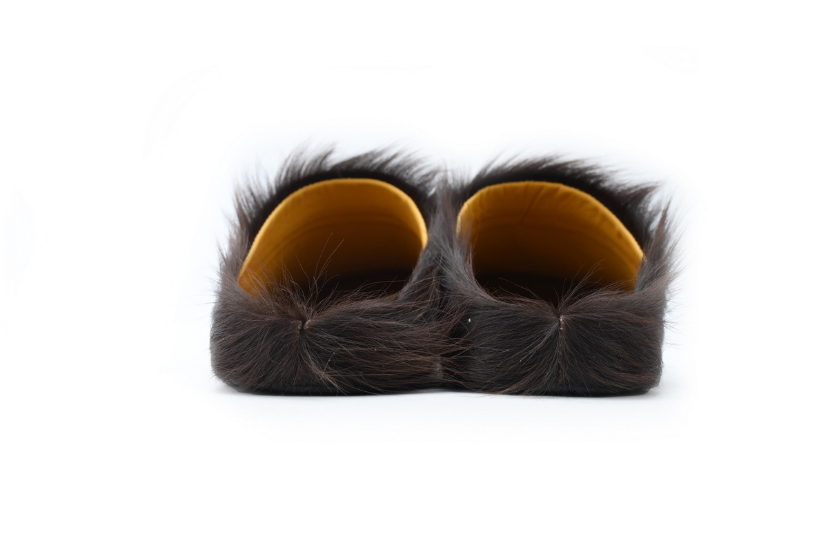 Marni Loafers Long-hair Calfskin Fussbett Brown